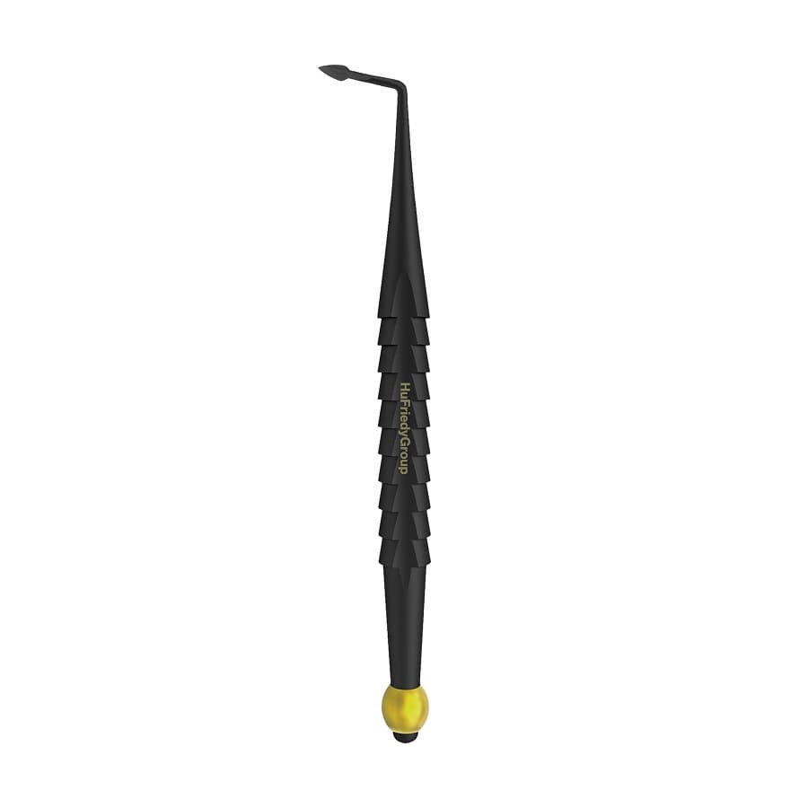 Hu-Friedy ProLux Luxating Elevator Spade, Left, Yellow, Black Line, PROLUX3X - ProLux Spade, Left, Yellow, Black Line - Image 1