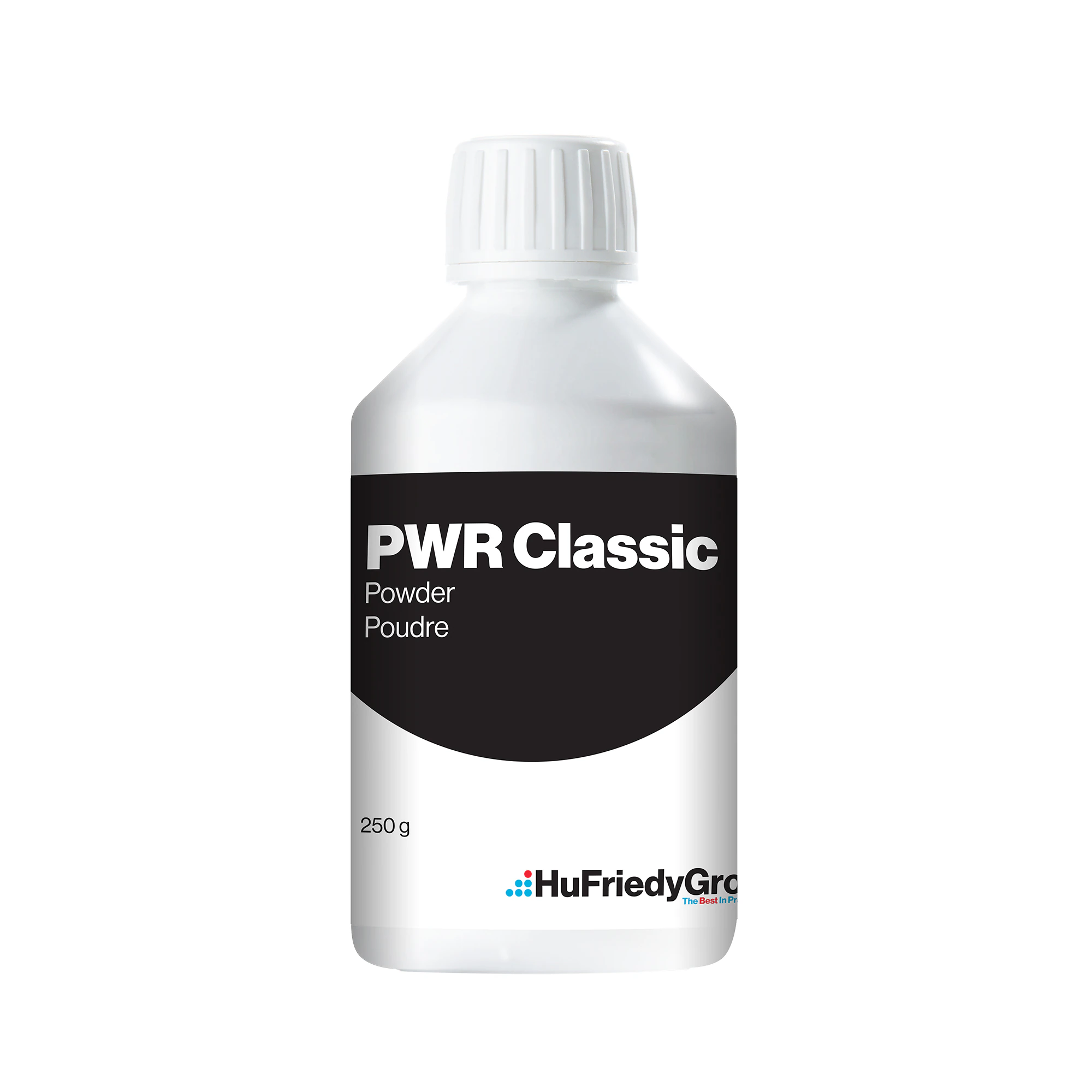 Hu-Friedy PWR Classic Prophylaxis Air Polishing Powder, Neutral, 250g Bottle, Pack of 4 (AP-CN) - PWR Classic Prophylaxis Air Polishing Powder Classic Neutral 250g Bottle Pkg/4 - Image 1