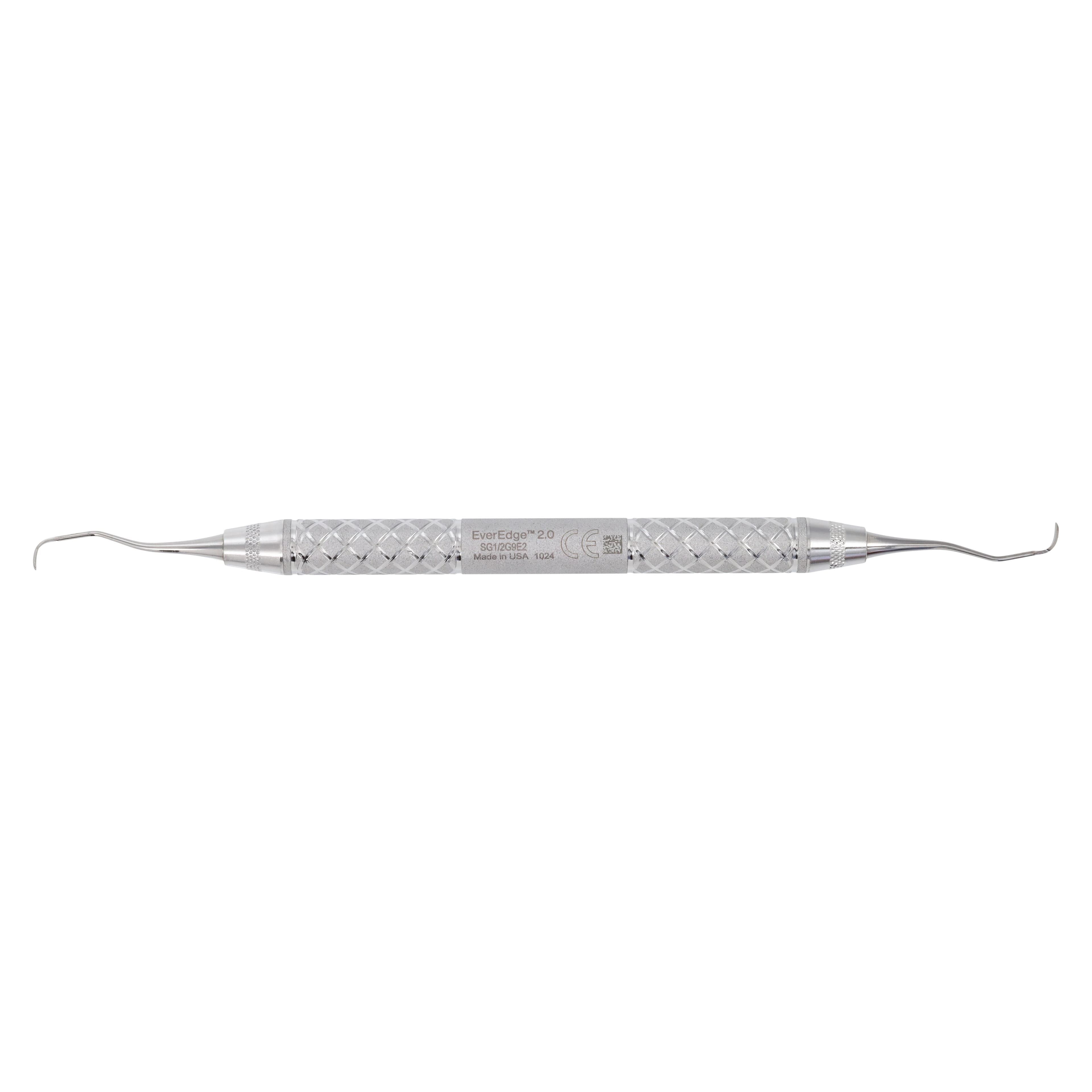Hu-Friedy #1/2 Gracey Curette EverEdge 2.0, #9 Knurl Cone Handle, Double-Ended, Stainless Steel thumbnail 6