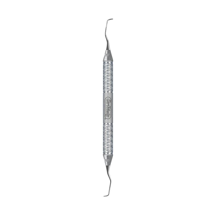 Hu-Friedy EverEdge 2.0 Gracey Curette #11/12, #9 Knurl Cone Handle, Stainless Steel, 1 Each - #11/12 Gracey Curette EverEdge 2.0 with #9 Knurl Cone - Image 1