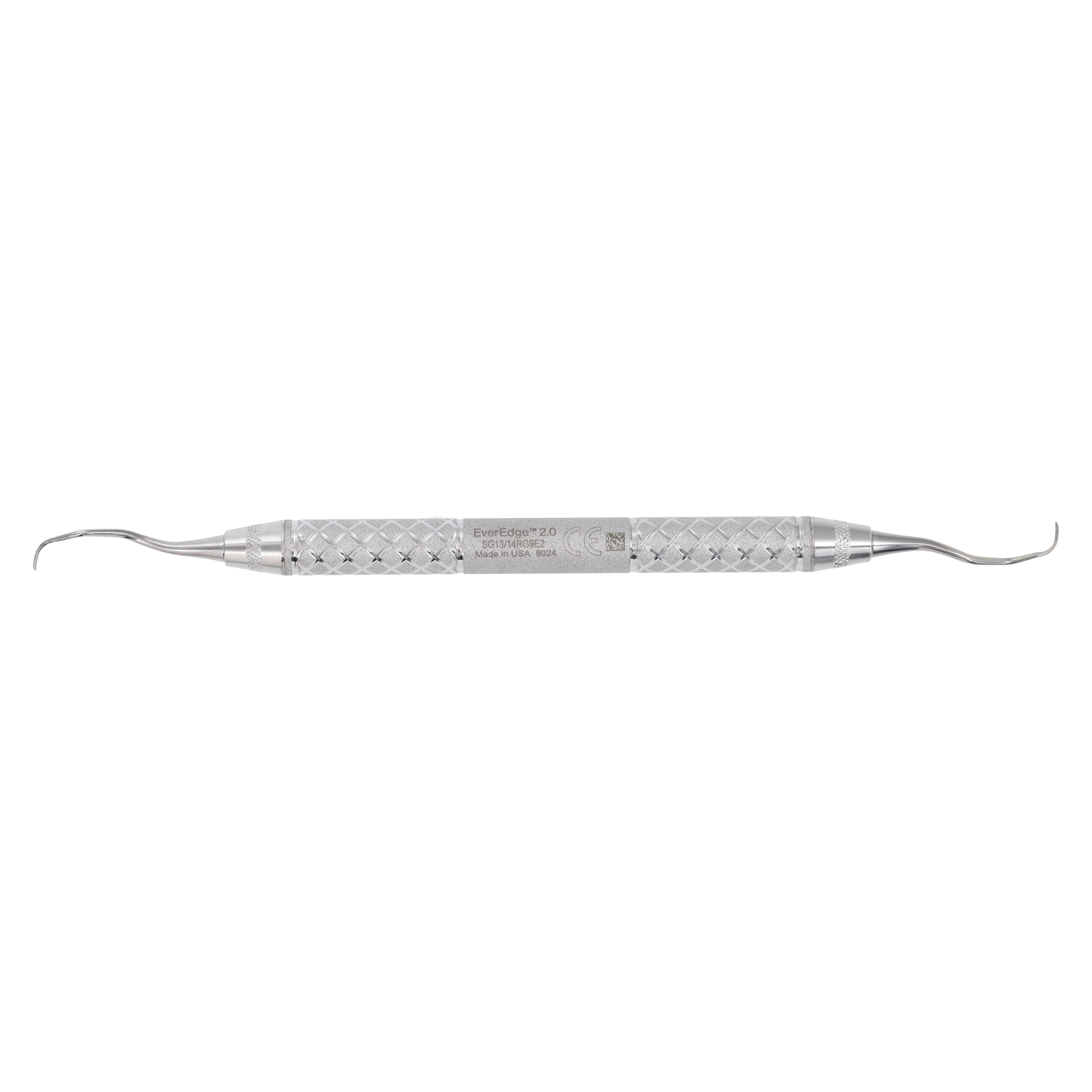 Hu-Friedy #13/14 Gracey Rigid EverEdge 2.0 Scaler/Curette, Double-Ended, #9 Knurl Cone Handle thumbnail 6