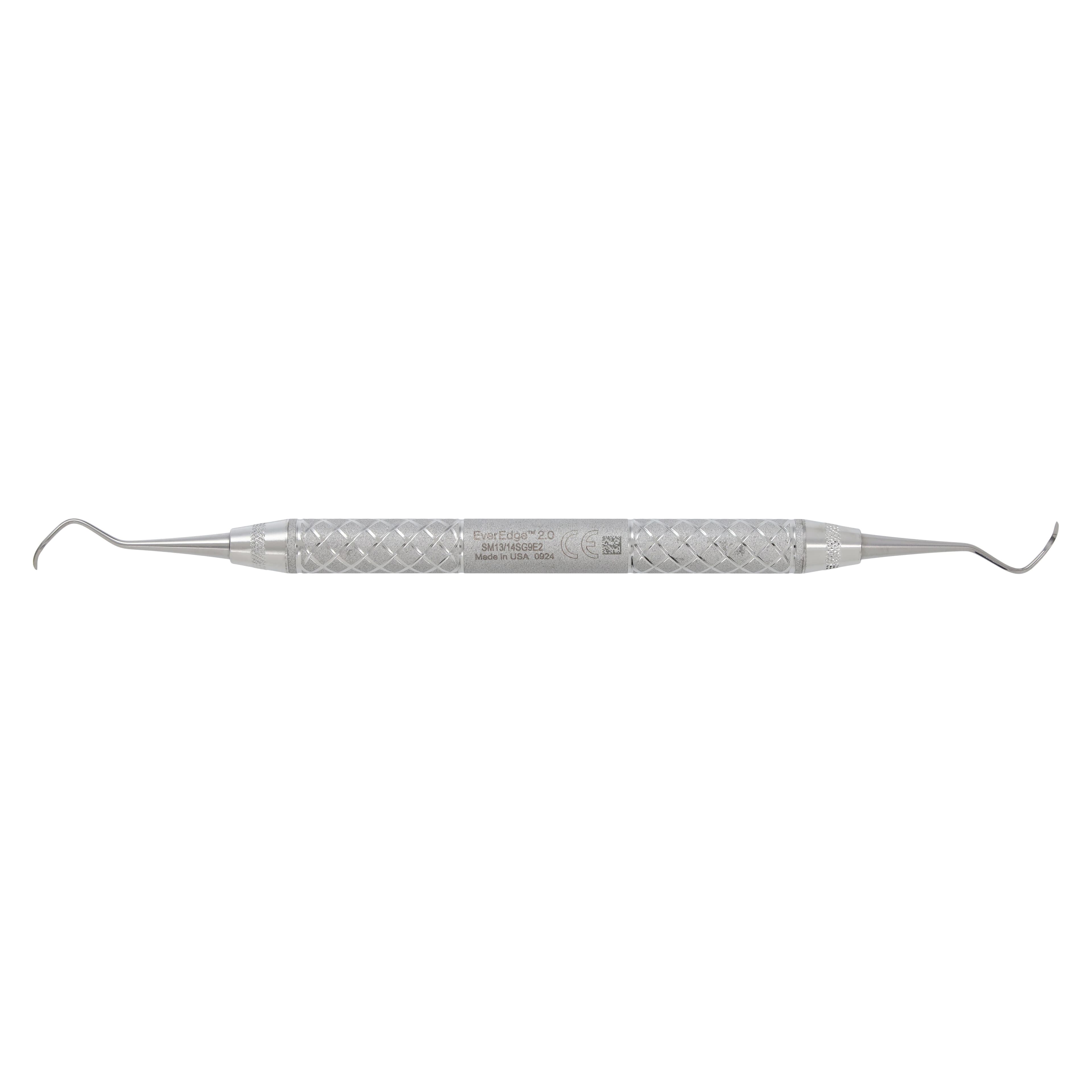 Hu-Friedy #13S/14S McCall EverEdge 2.0 Scaler/Curette, Double-Ended, #9 Knurl Cone Handle thumbnail 6