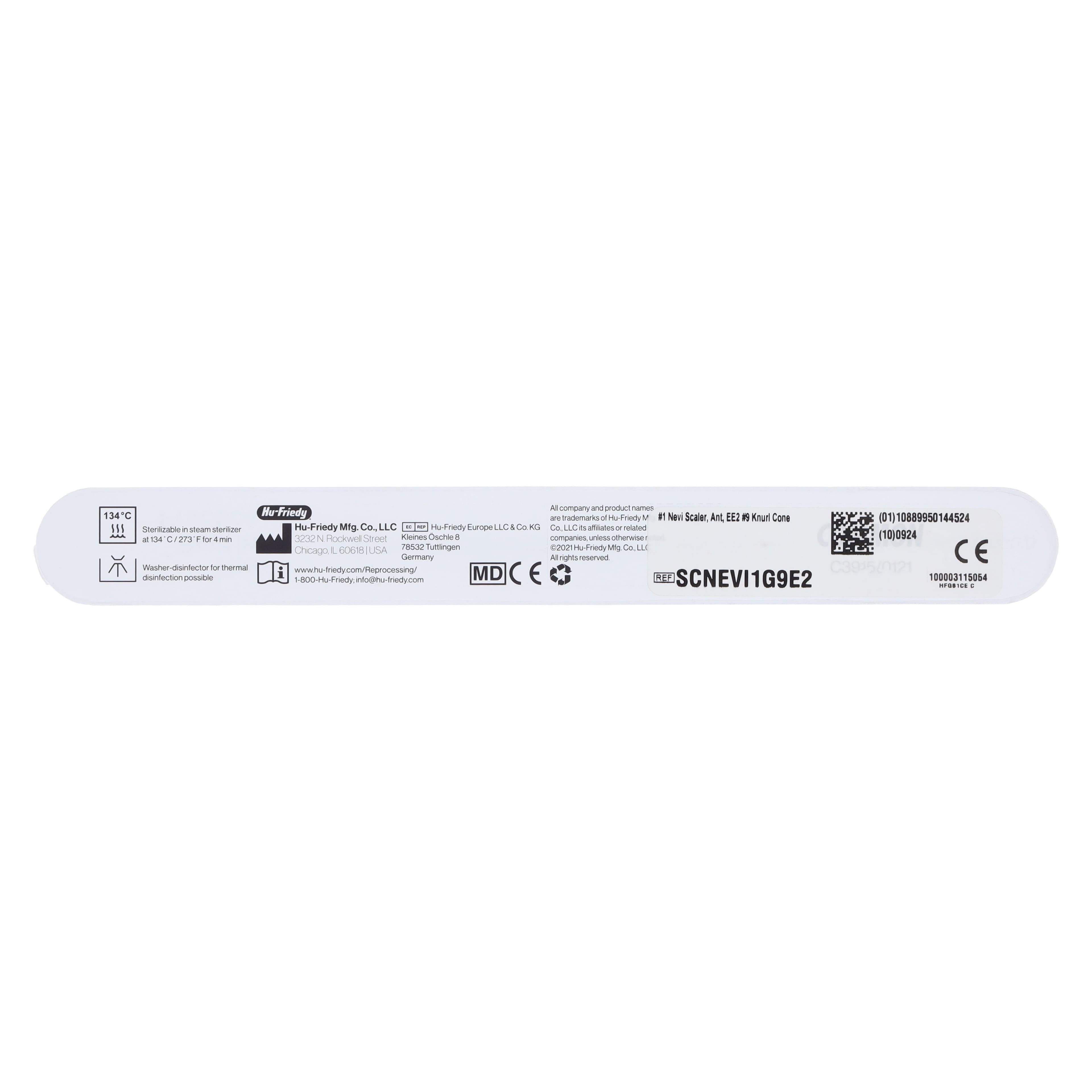Hu-Friedy #1 Nevi Scaler, Anterior, EverEdge 2.0, #9 Knurl Cone Handle, SCNEVI19E2 thumbnail 8