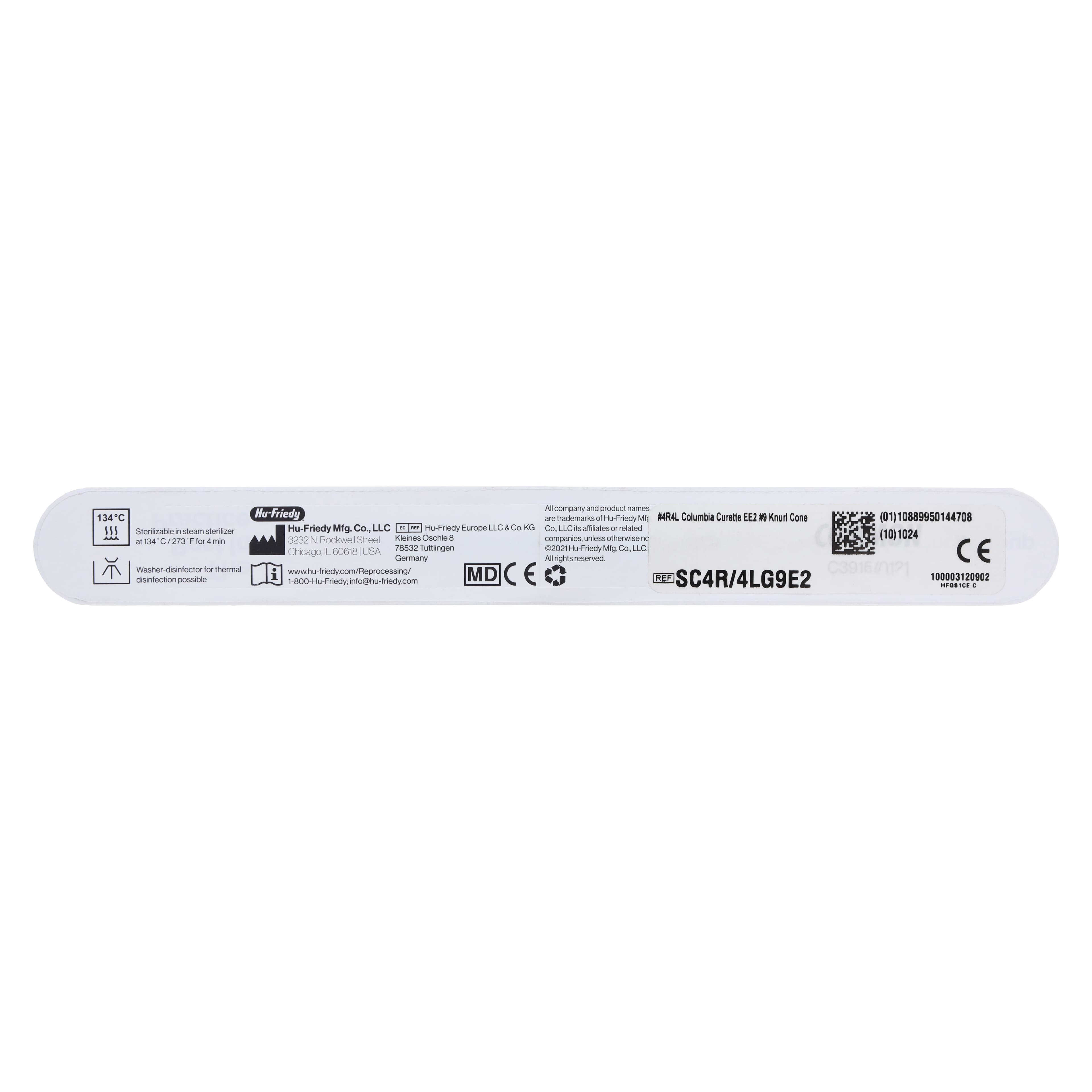 Hu-Friedy EverEdge 2.0 Columbia 4R/4L Curette, Double-Ended, #9 Knurl Cone Handle, Stainless Steel, 1 Each thumbnail 8