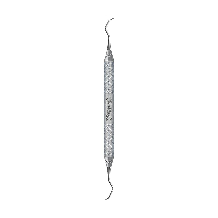 Hu-Friedy EverEdge 2.0 Columbia 4R/4L Curette, Double-Ended, #9 Knurl Cone Handle, Stainless Steel, 1 Each thumbnail 2
