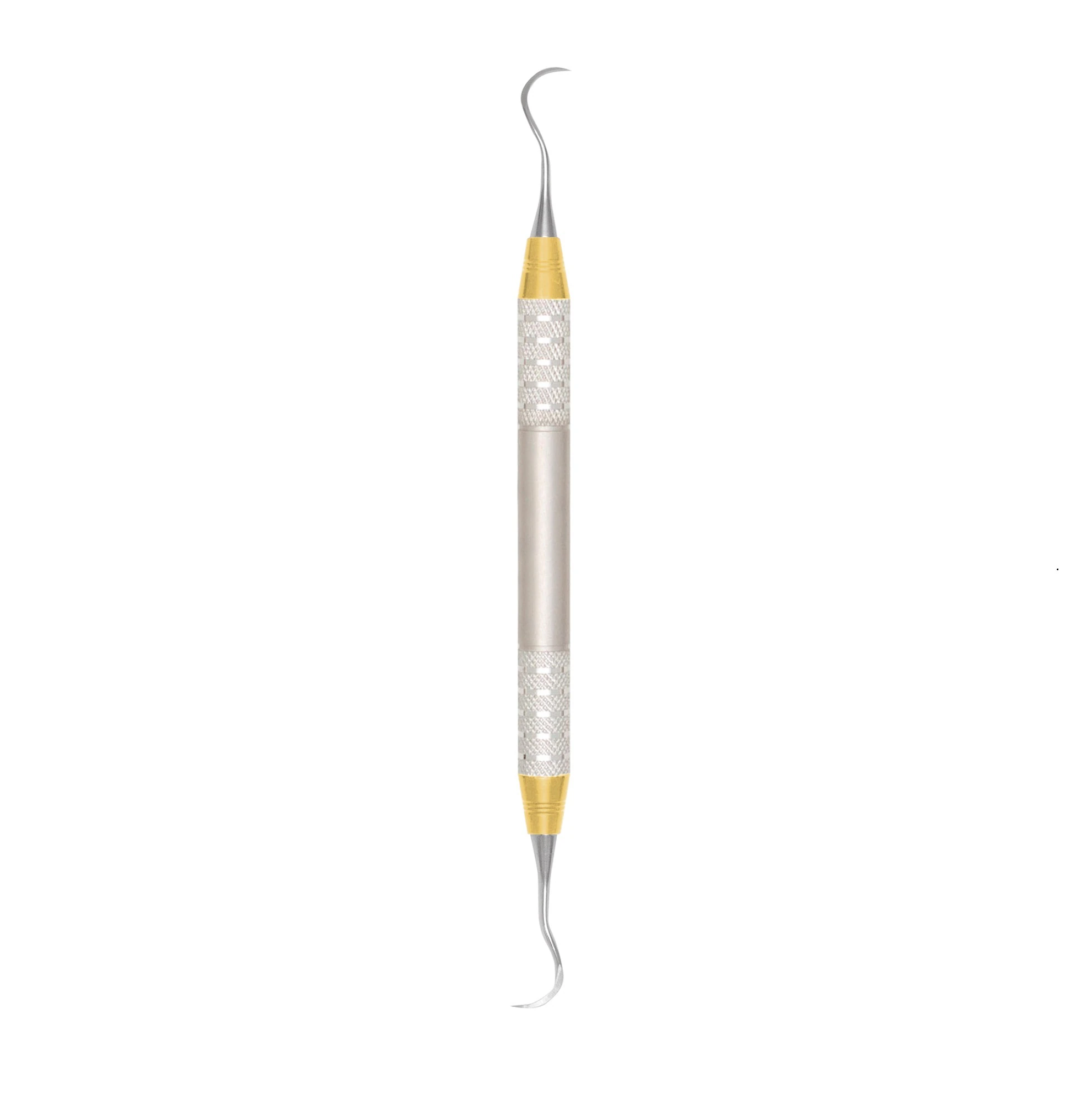 A. Titan Instruments D-Lite McCall 17S/18S Curette, Double-Ended, #6 Handle, 440A Stainless Steel, MCCALL17S-18SDL - McCall 17S-18S Curette D-Lite Handle - Image 1