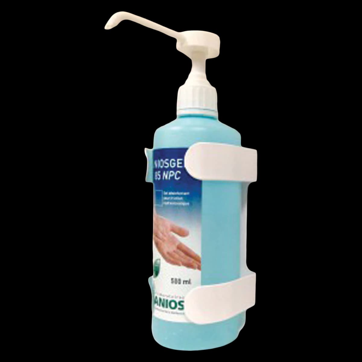 Aniosgel Bracket, White Plastic, for 500ml Bottle, Each - Mount f/500ml Angelini Product - Image 1