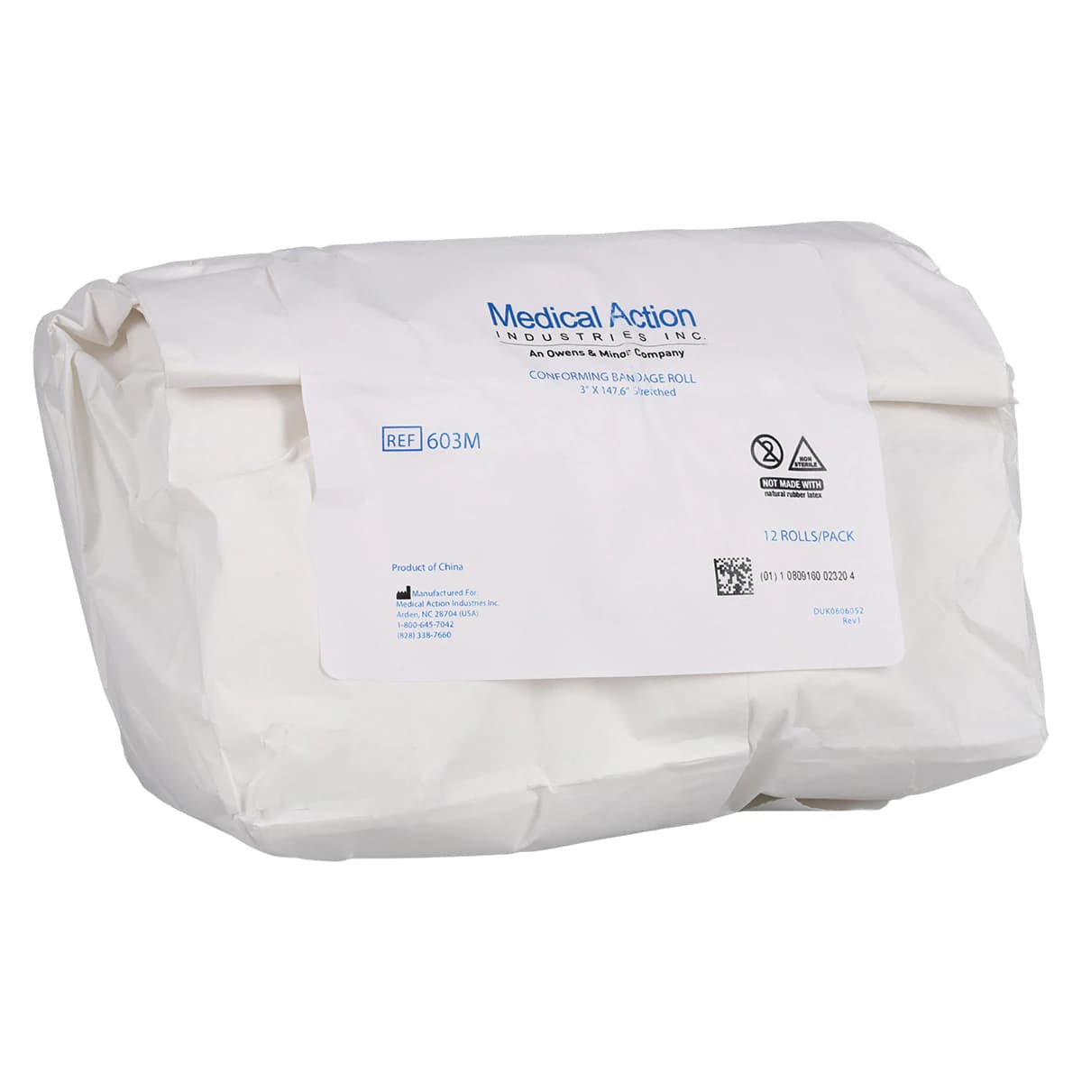Acti-Stretch Conforming Bandage Gauze, 3" x 4.1 yd, Non-Sterile, 12/Box - Bandage Conform ActiStretch NS - Image 1