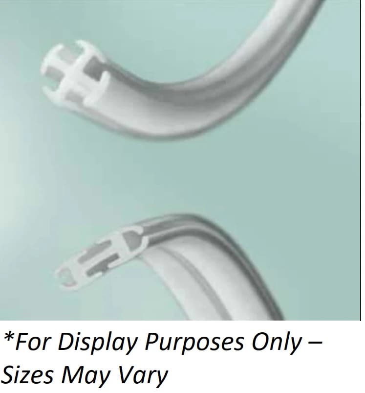 Bard Medical Silicone Channel Drain, Flat Tip, Full Fluted, 7mm - Drain Flute Full Flat 7mm - Image 1