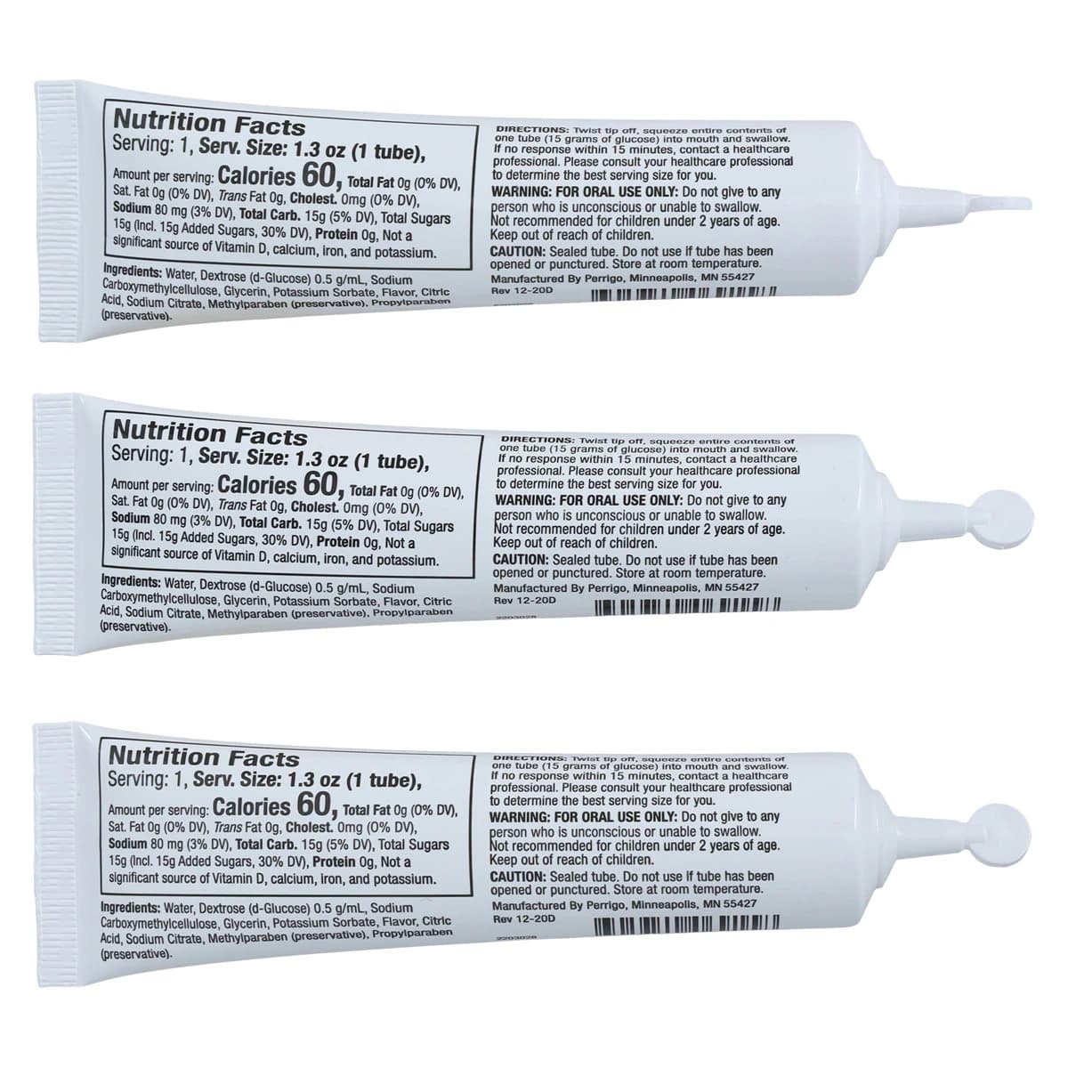 Glutose 15 Gel Lemon, 15g Tube, 3/Pack thumbnail 4
