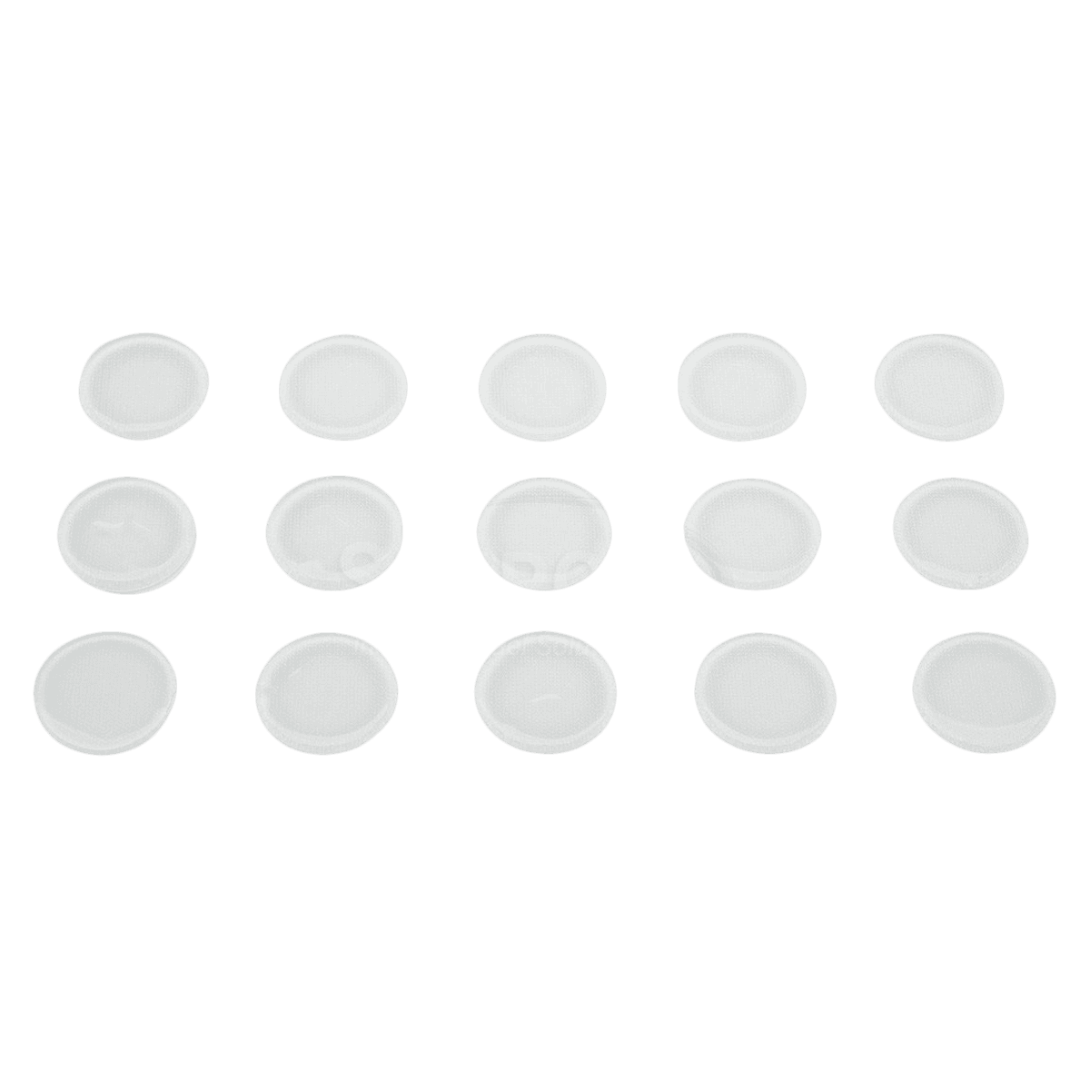 Silipos Silopad Flat Press Gel Dots with Mineral Oil, 0.125" x 1", Pack of 10 - Silopad Flat Press - Image 1