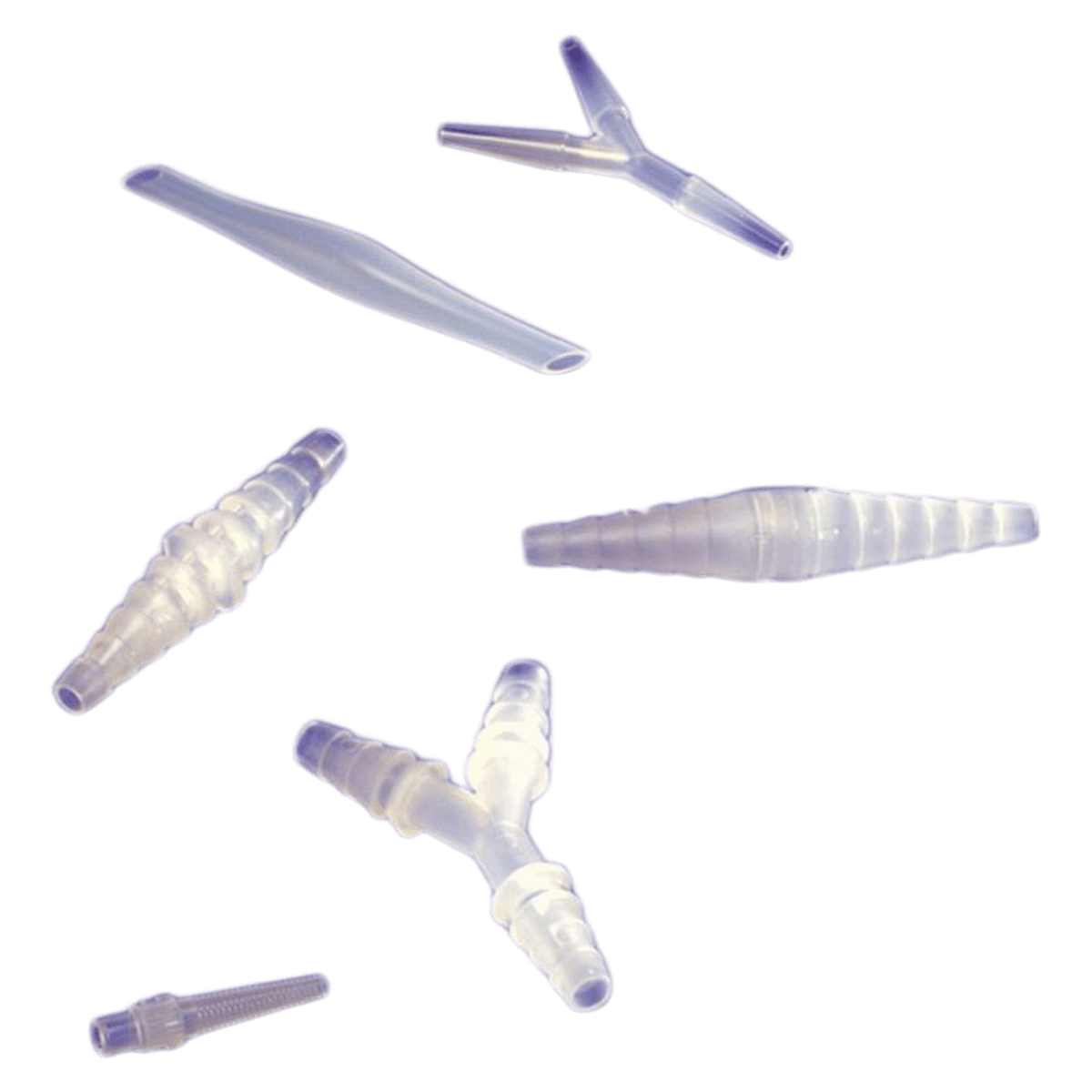 Argyle Tube Connector, 3/16"-7/16" Tubing, Sterile, Vinyl, 100/Case - Tube Connector Argyle - Image 1