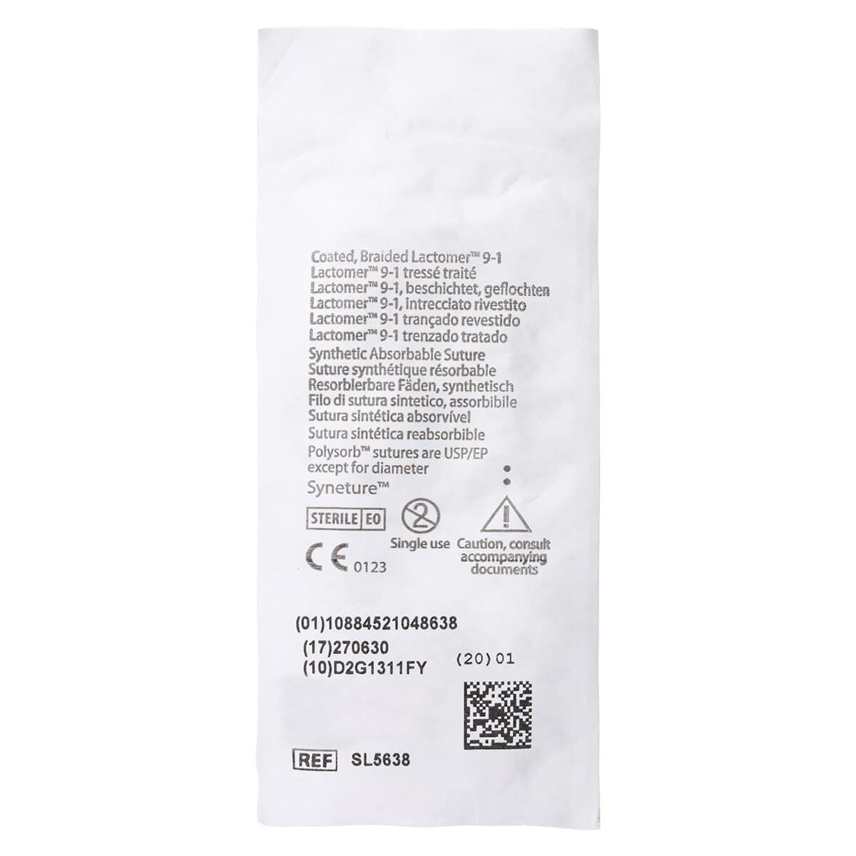Medtronic Polysorb Absorbable Suture, 3-0, 30", P-12 Premium Reverse Cutting 3/8 Circle Needle 19mm, Coated, Undyed, 36/Case thumbnail 4