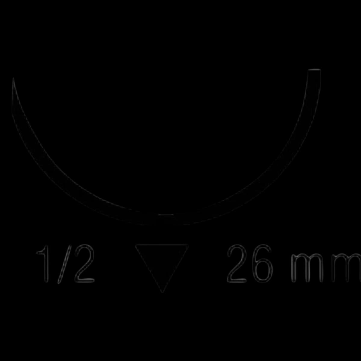 Surgigut Chromic Gut Suture, 3-0, 30" Monofilament, GS-10 Reverse Cutting 1/2 Circle Needle 26mm, Undyed, 36/Case - Suture Chromic Gut GS10 Needle - Image 1