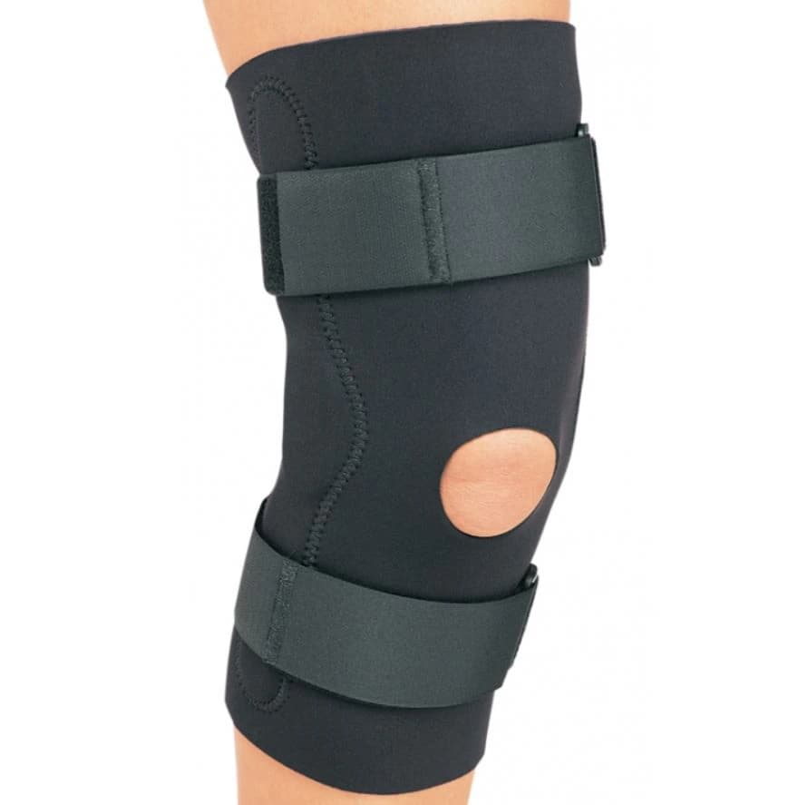 Procare Sleeve Support Knee, Adult Neoprene, Size Medium (18-20.5"), Black - Support Knee Blk Neo - Image 1