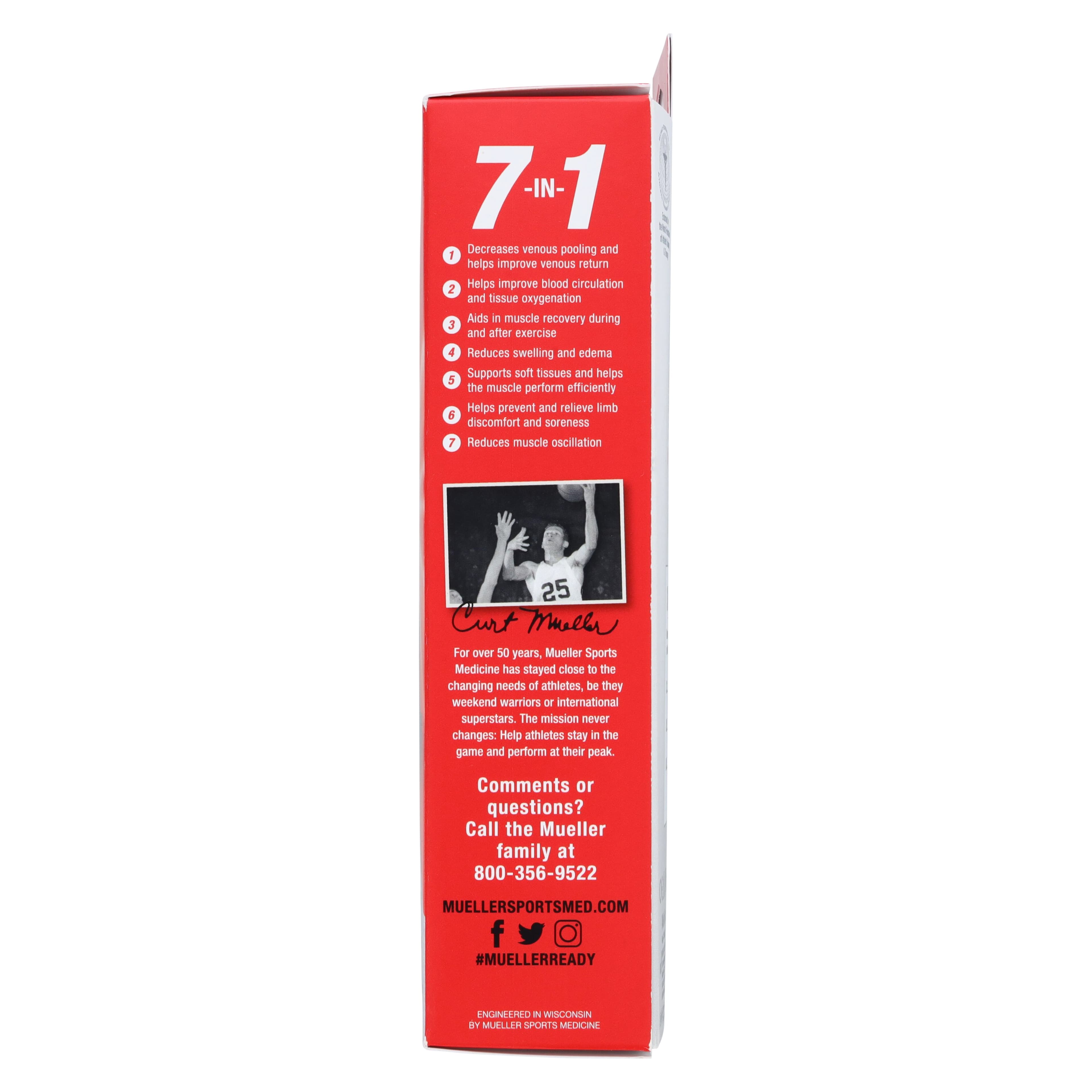 Mueller Sports Medicine Calf Compression Sleeve, Medium, 13-15" Calf Circumference thumbnail 6