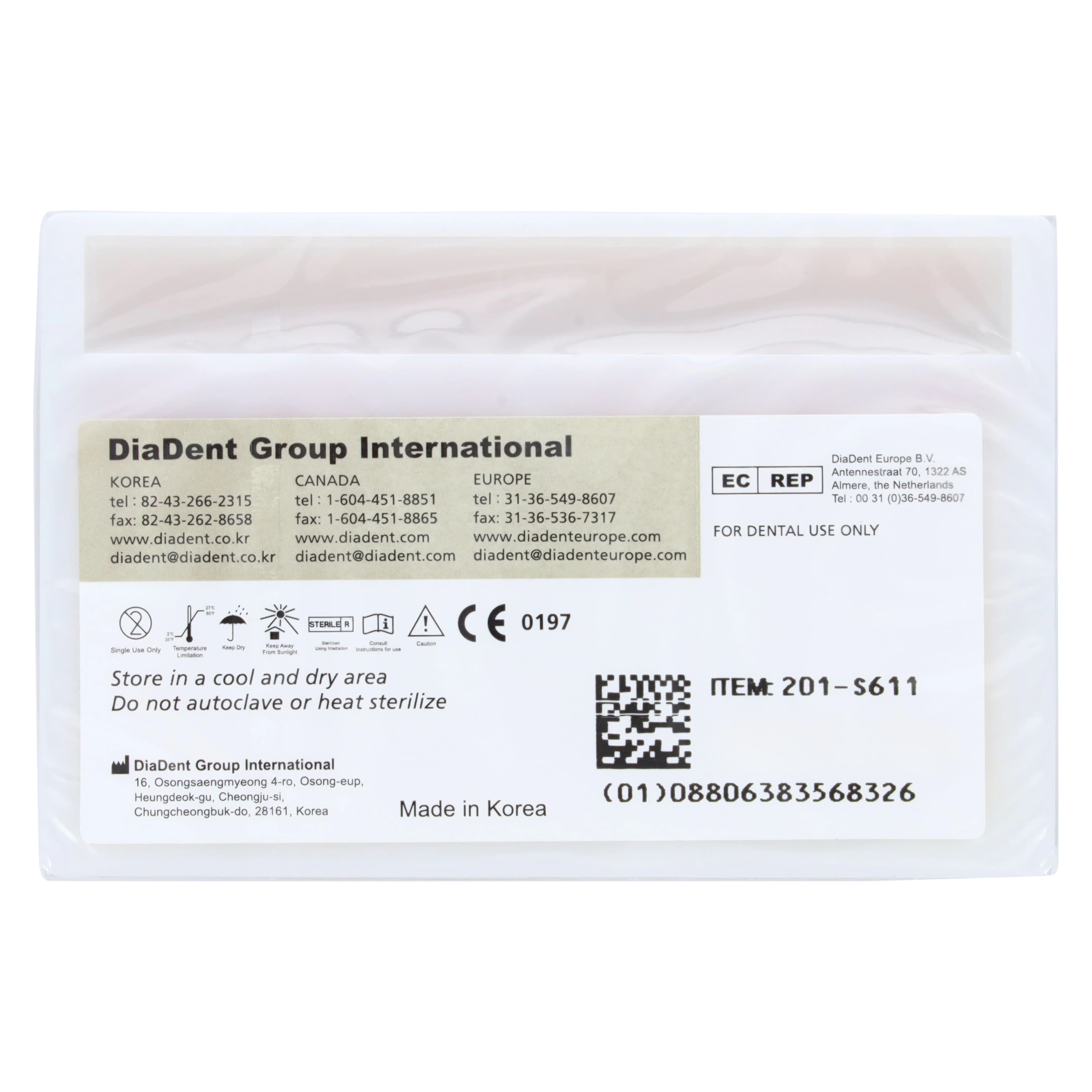 DiaDent Absorbent Paper Points, Non-Marked, .02 Taper, ISO Size #55, Red, Slide Package, 200/Box thumbnail 2