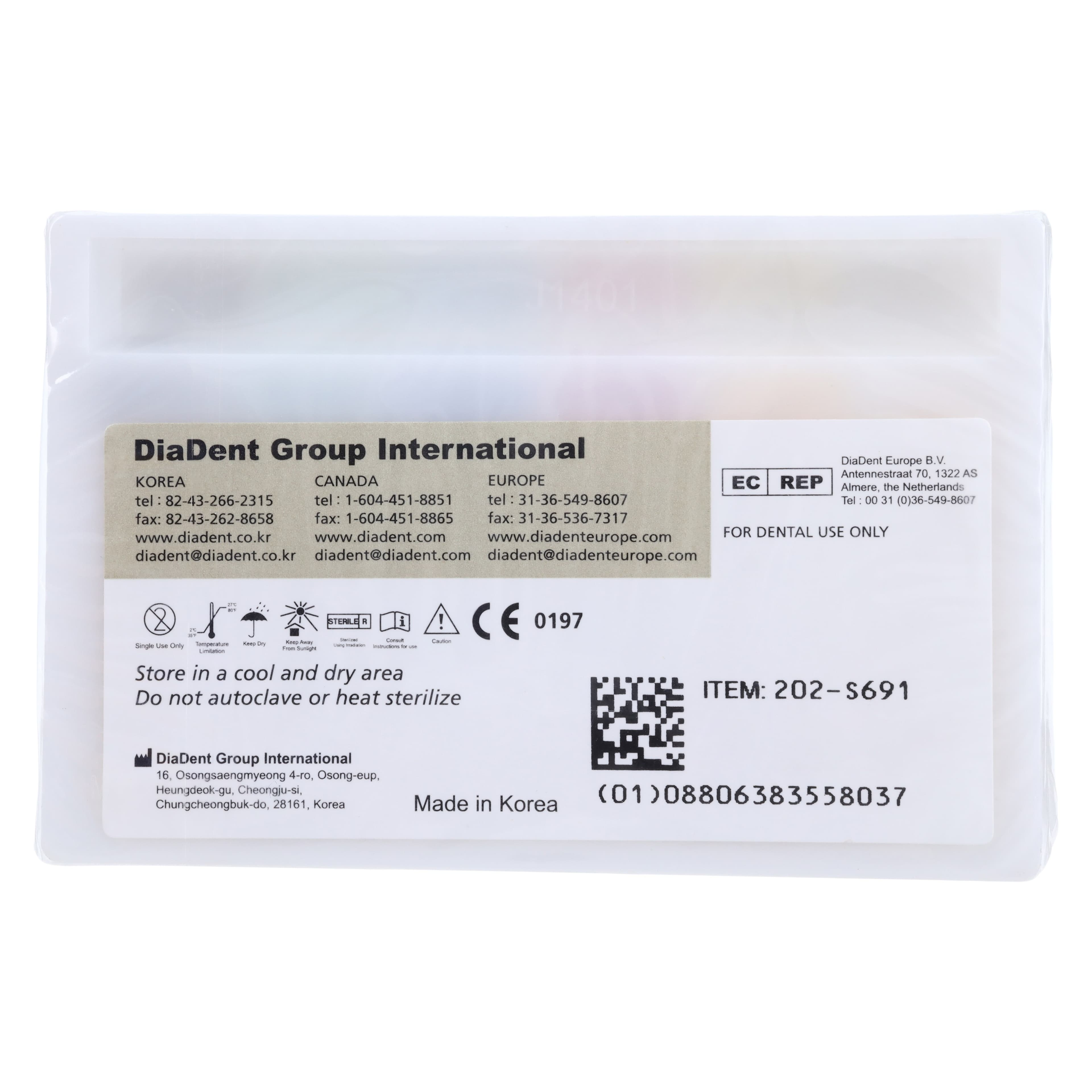Diadent Absorbent Paper Points, Assorted XX-Fine to X-Coarse, Spill-Proof Sliding Box, 200/Box thumbnail 2
