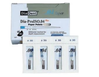 DiaDent Dia-ProISO GT Paper Points, .04 Taper, #40, Millimeter-Marked, Spillproof, Black, 100/Pk, MP210-608 - Paper Points, MM, Dia-ProISO GT .04 #40, Spillproof, 100/Pk, MP210-608 - Image 1