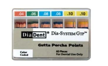 Dia-System GTP Gutta Percha Points, .06 Taper, Size #30, Non-Marked, 30 mm, Blue, 60/Box - DIA-SYSTEM GTP.06 #30 Gutta Percha Non-Marked (60) - Image 1