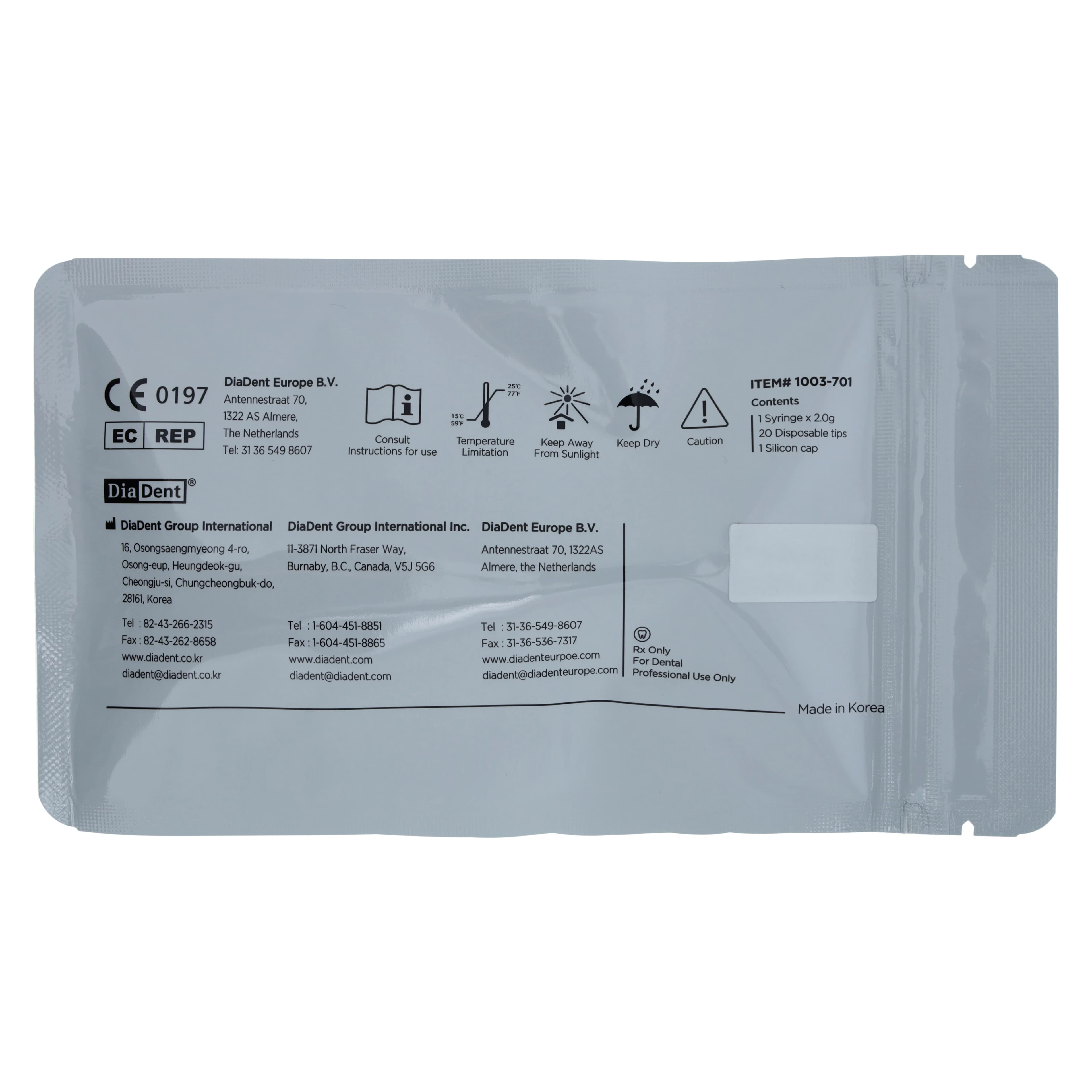 Dia-Root Bio Sealer Bioceramic Calcium Silicate MTA Root Canal Sealer, Regular Kit, 2g Syringe, 20 Tips, 1003-701 thumbnail 6