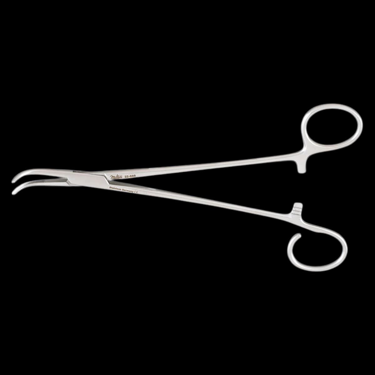 Miltex-Integra Sawtell Hemostatic Forceps, Curved, 7.5" (7-1/2") - Hemostat Sawtell Curved 7.5" - Image 1