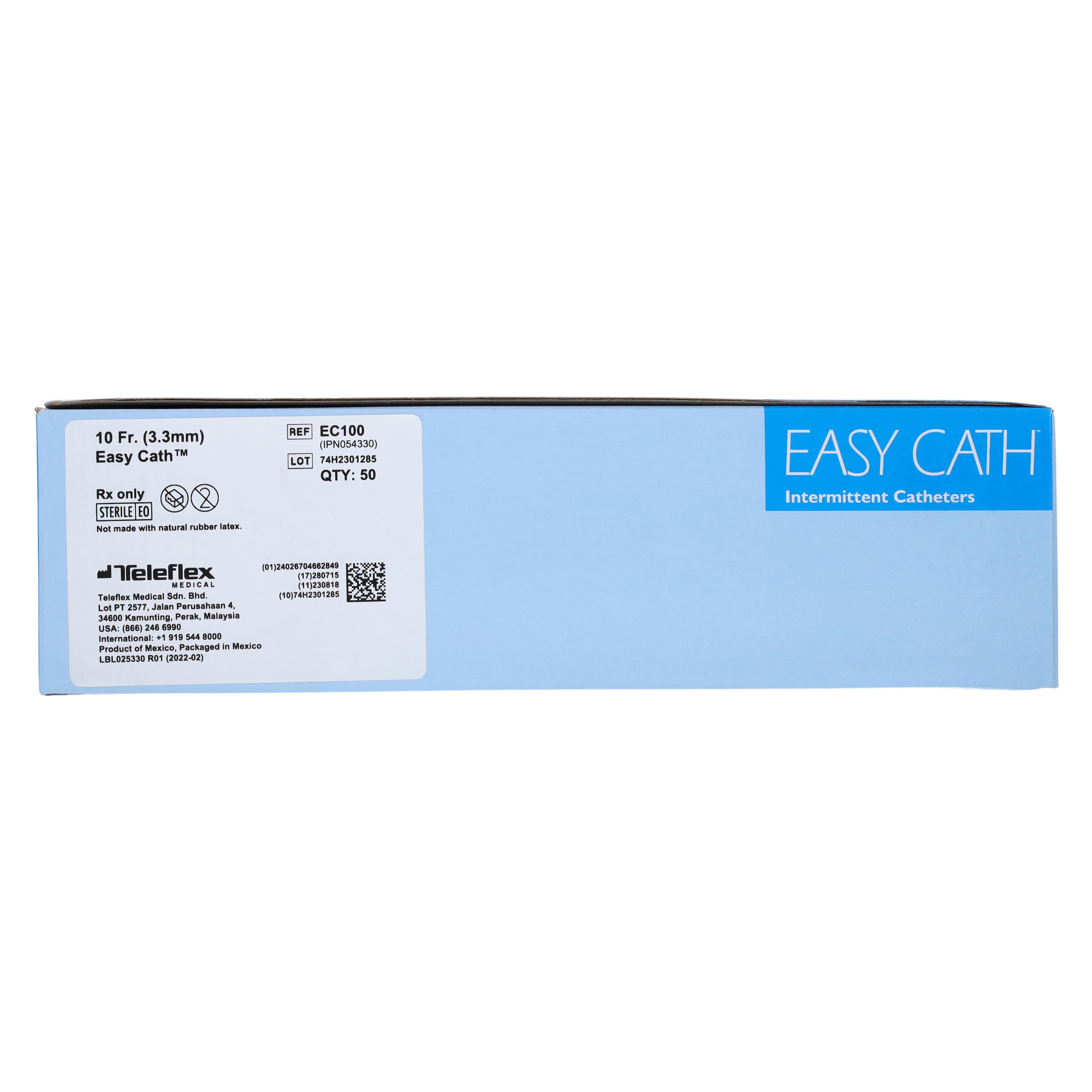 Teleflex EasyCath Self-Cath Intermittent Catheter, Straight Tip, PVC, 10 Fr thumbnail 4