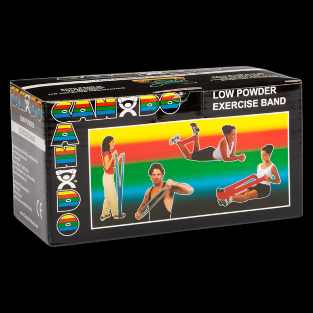 CanDo Exercise Band, X-Heavy Resistance, Black, 6 yd Roll - Exercise Band Can-do Blk - Image 1