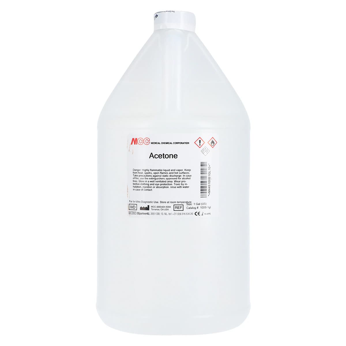 Acetone Reagent, 1 Gallon, Each - Acetone - Image 1