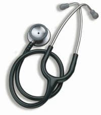 Welch Allyn Harvey DLX Cardiology Stethoscope, Dual Head, Green, 17" Tubing - Stethoscope Harvey Dlx Grn 2Hd - Image 1
