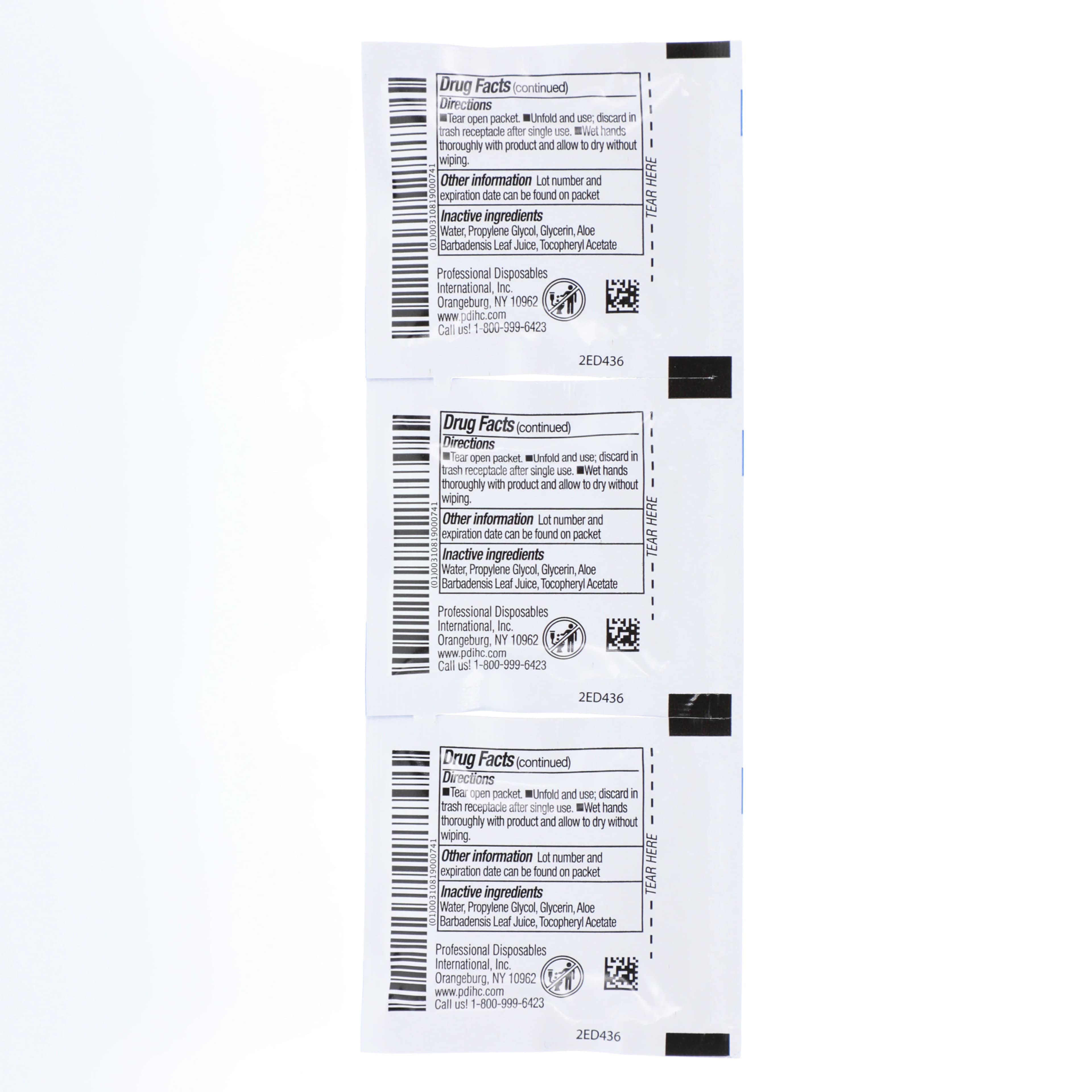 Sani-Hands Instant Hand Sanitizing Wipes, 70% Ethyl Alcohol, 5" x 8", Individually Wrapped, 100/Box, D43600 thumbnail 7