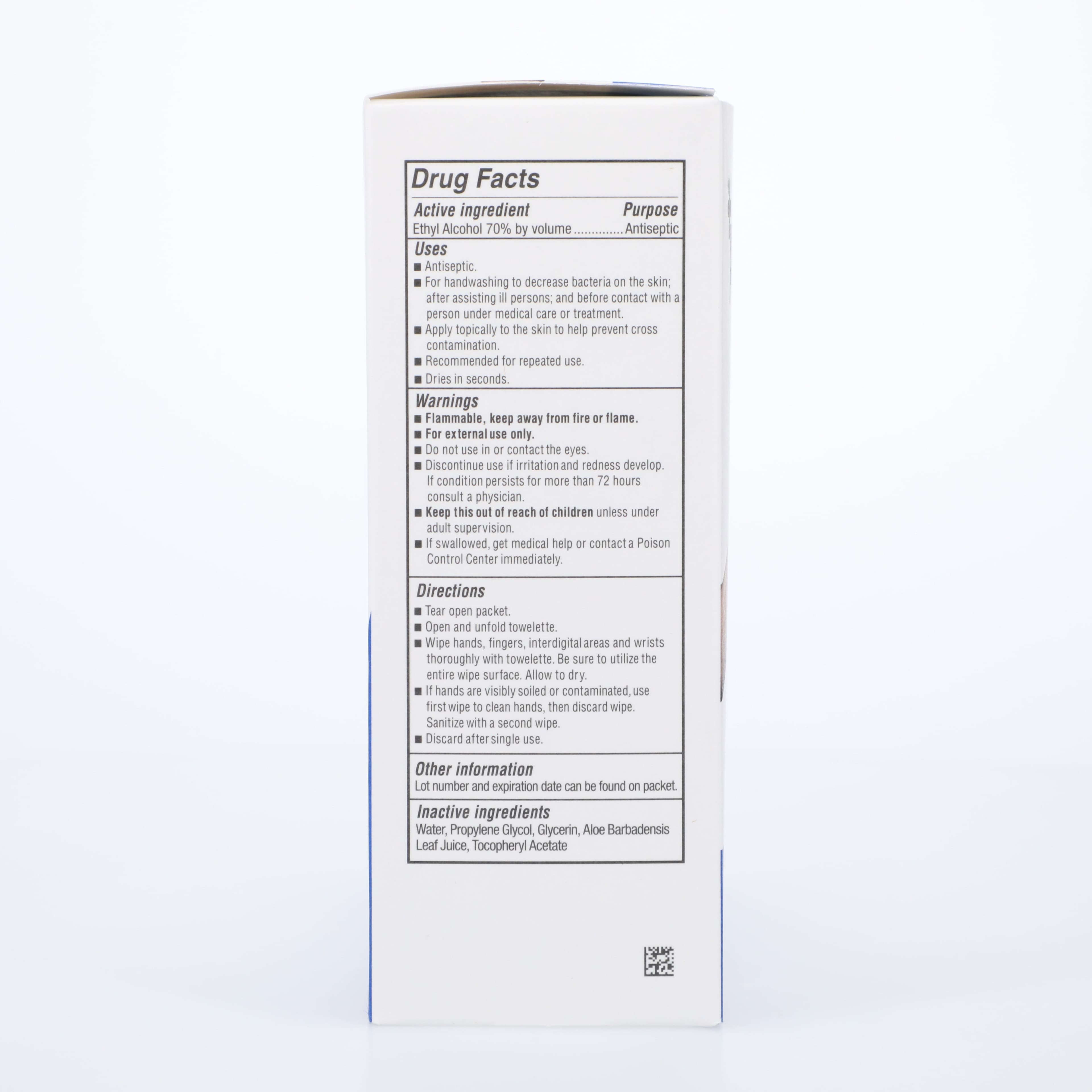 Sani-Hands Instant Hand Sanitizing Wipes, 70% Ethyl Alcohol, 5" x 8", Individually Wrapped, 100/Box, D43600 thumbnail 4