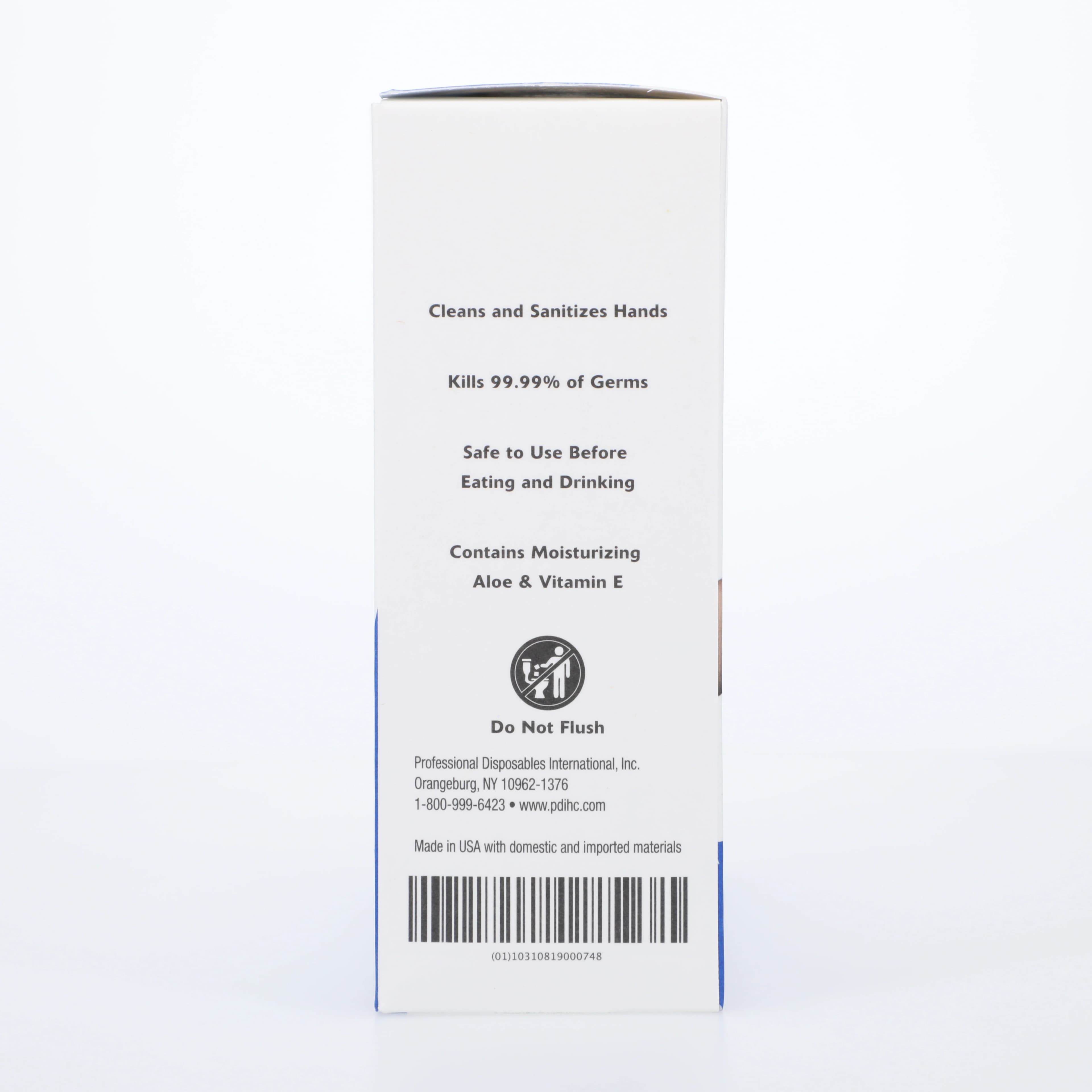 Sani-Hands Instant Hand Sanitizing Wipes, 70% Ethyl Alcohol, 5" x 8", Individually Wrapped, 100/Box, D43600 thumbnail 5