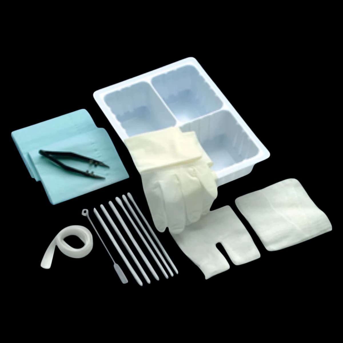 Busse Hospital Disposable Trach Care Set with Fenestrated Cover (FCP) - Trach Care Set W/fcp - Image 1