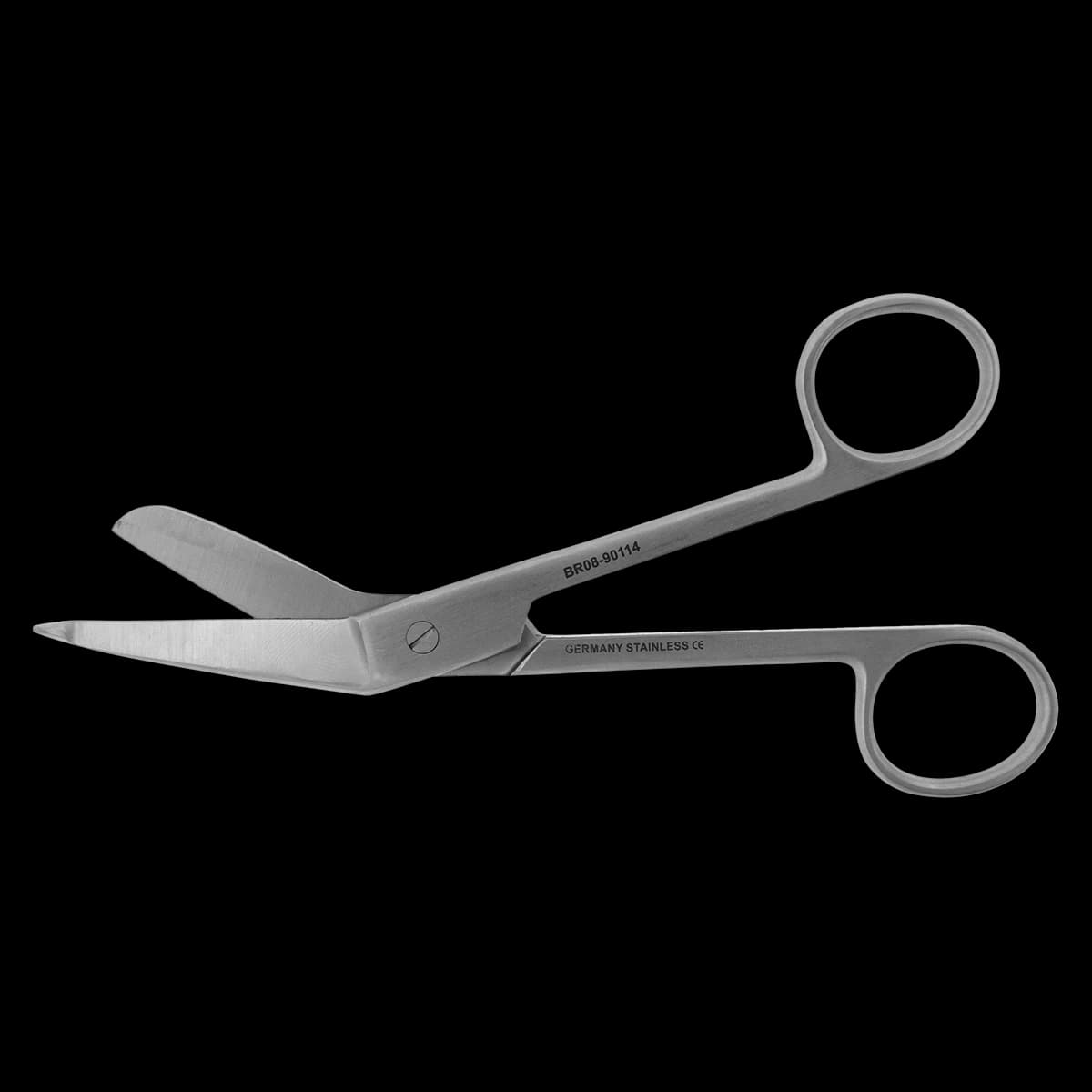 Lister Bandage Scissors, Angled 5-1/2", Stainless Steel, Non-Sterile, Reusable - Scissors Lister Bandage - Image 1