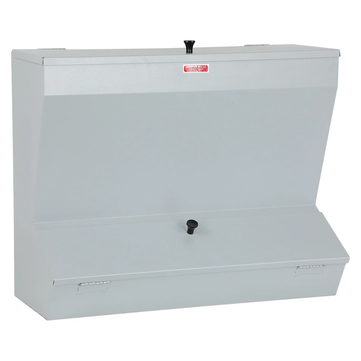 Handler Plaster Bin, 3 Compartment, Warm Gray, Model 81C, 21" x 10" x 18" thumbnail 2
