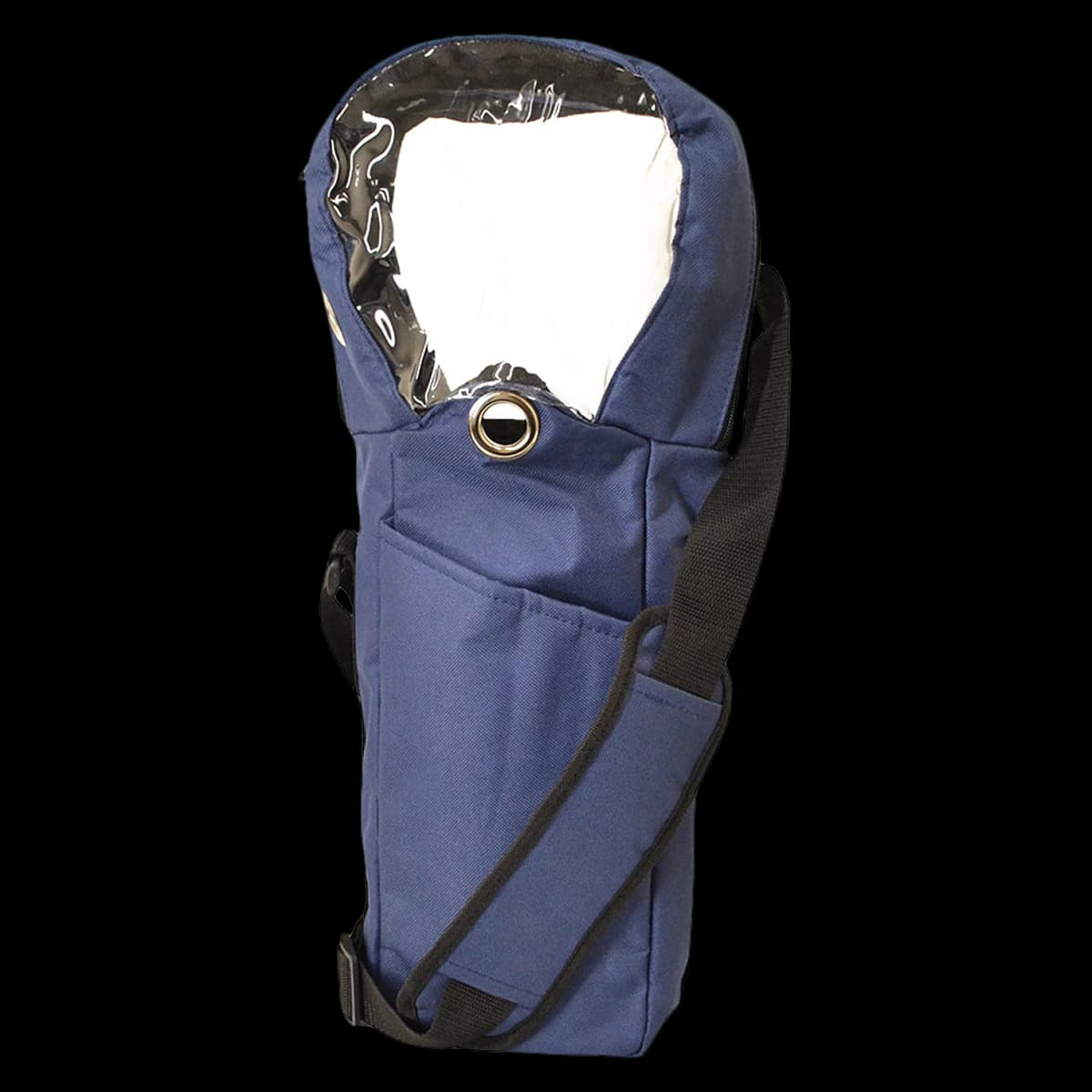 Mada Medical Products Oxygen Shoulder Bag, Blue, Zipper Closure with Shoulder Strap - Oxygen Shoulder Bag - - Image 1