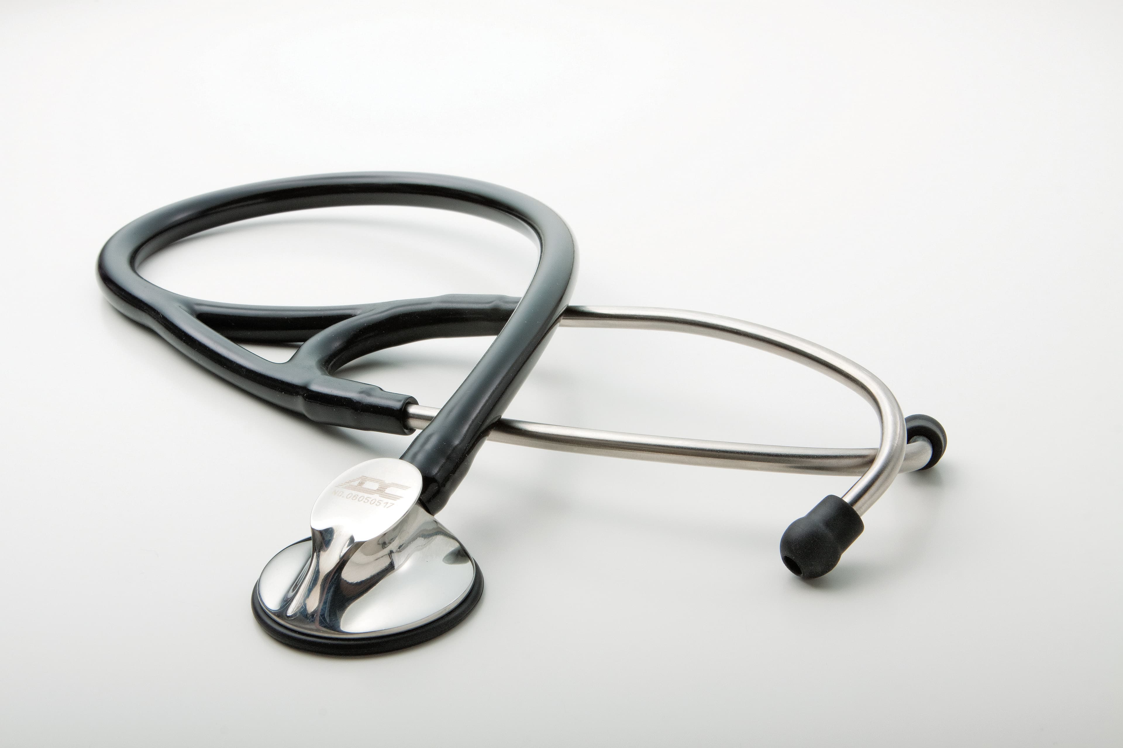 American Diagnostic Adscope 600 Cardiology Stethoscope, Adult, Black, Double Lumen Tubing thumbnail 2