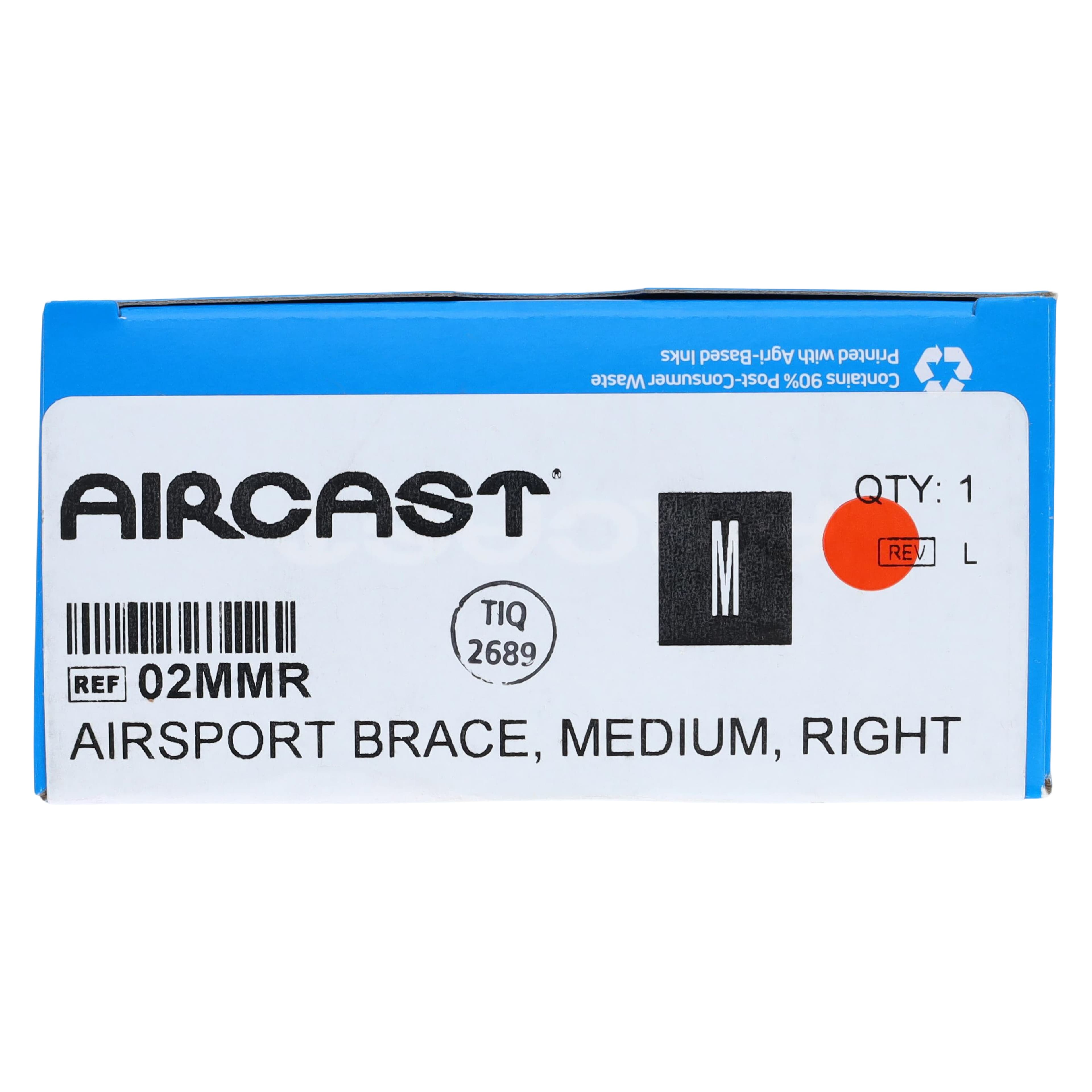 Aircast Airsport Stirrup Ankle Brace, Adult, Medium (Men 7.5-11 / Women 9-12.5), Foam/Aircell, Right thumbnail 7