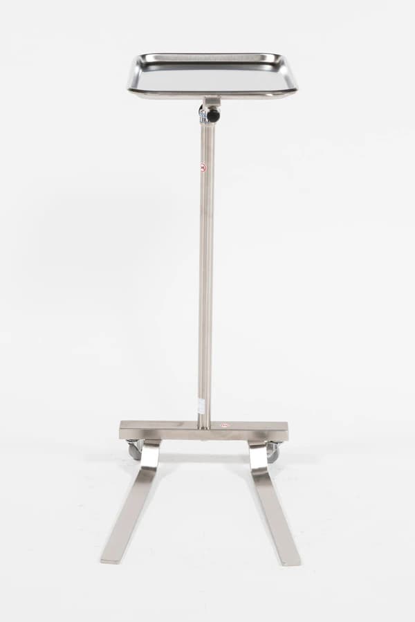 Blickman Industries Mayo Stand, Stainless Steel, 2 Hard Rubber Back Casters - Mayo Stand S/s - Image 1