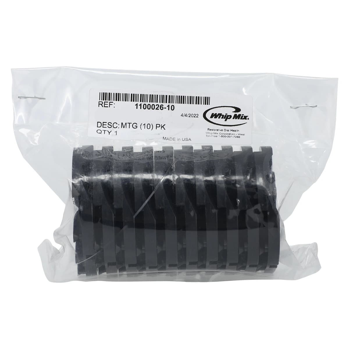 Whip Mix Disposable Mounting Plates with Metal Inserts, for Hanau and Denar Articulators, 10/Pkg, 1100026-10 - Whip Mix Mounting Plates - Image 1