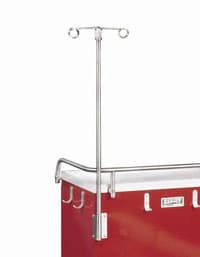 Harloff Manufacturing IV Pole, 2 Prongs, Height Adjustable 34.25-52.5" - IV Pole 2 Prongs - Image 1