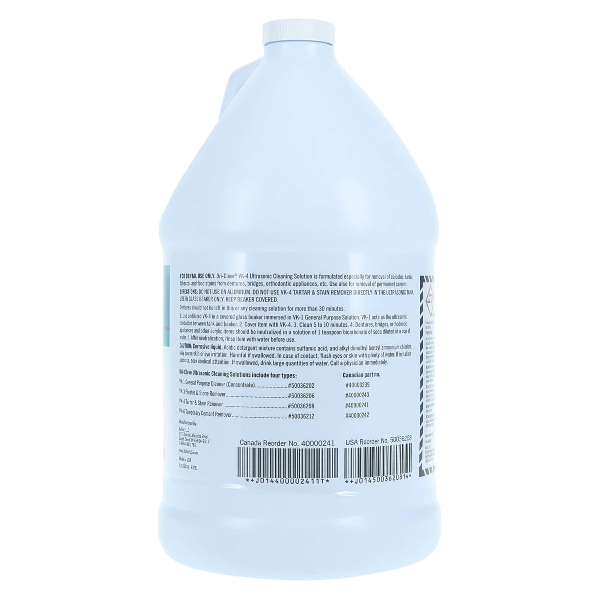 Dri-Clave VK-4 Tartar and Stain Remover, 1 Gallon Bottle, 50036208 thumbnail 4
