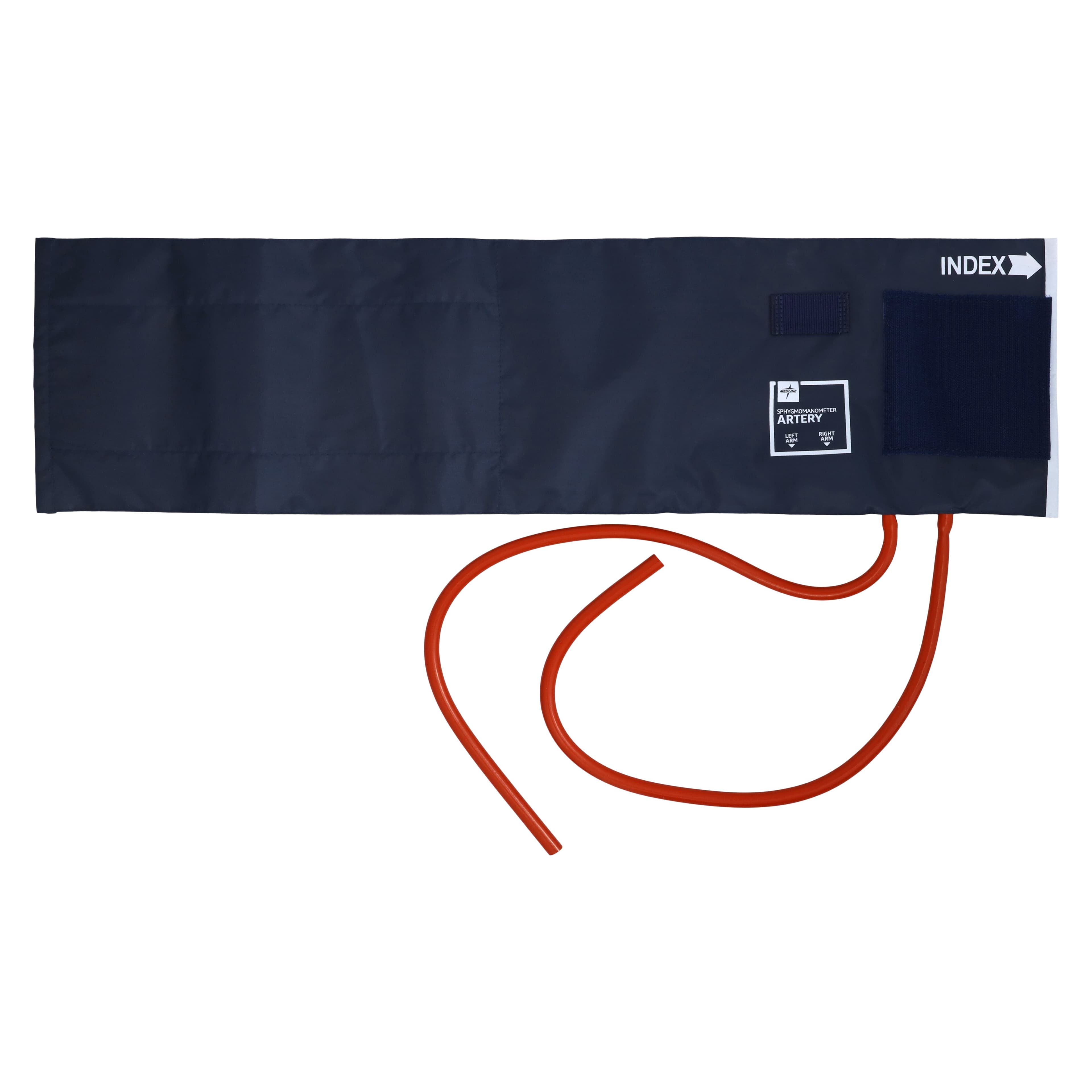 Medline Range Finder Blood Pressure Cuff & Bladder, Large Adult, Navy Blue, Latex-Free, for Sphygmomanometer thumbnail 2