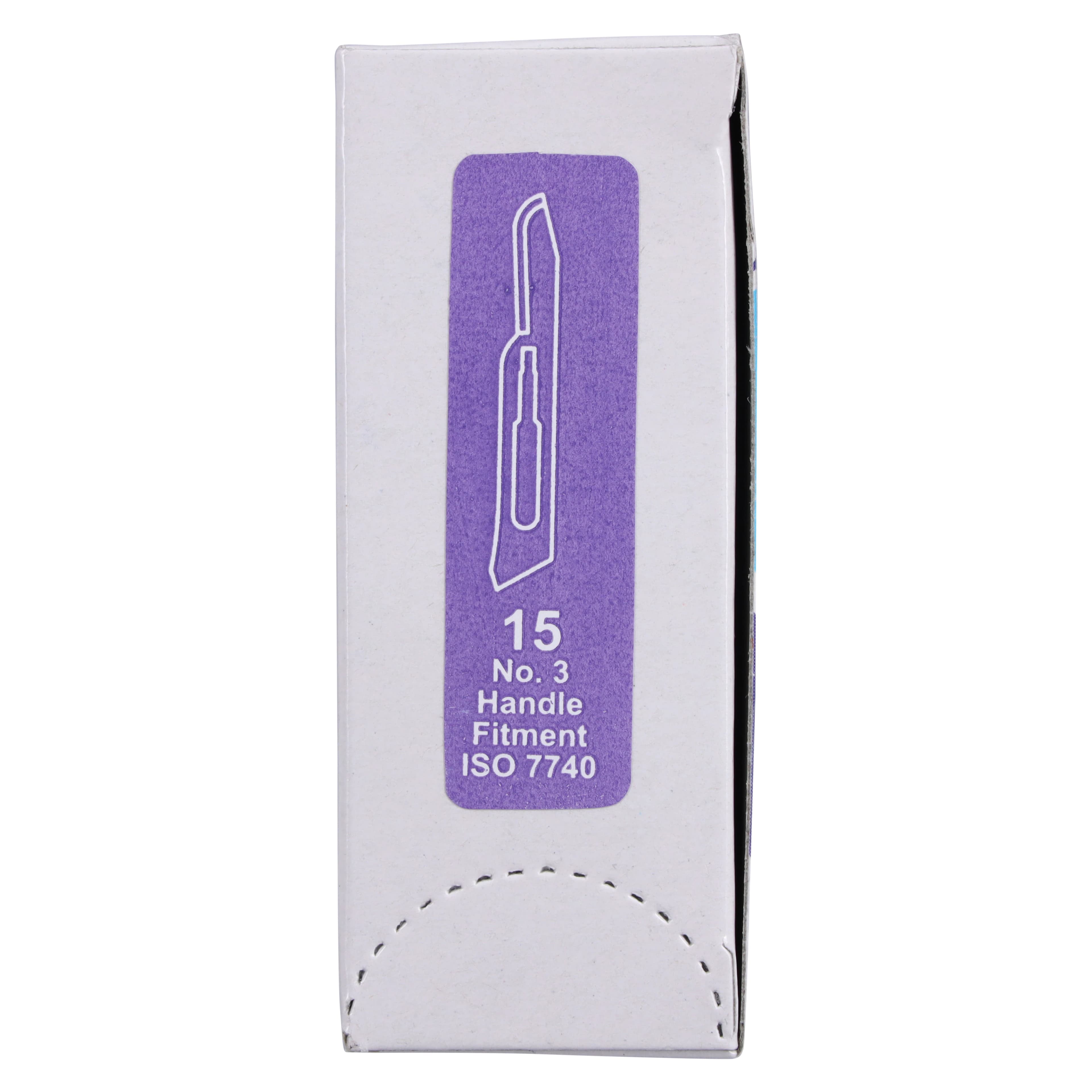 GlassVan Sterile Carbon Steel Surgical Blades, #15, 100/Box, 2001T-15 thumbnail 7