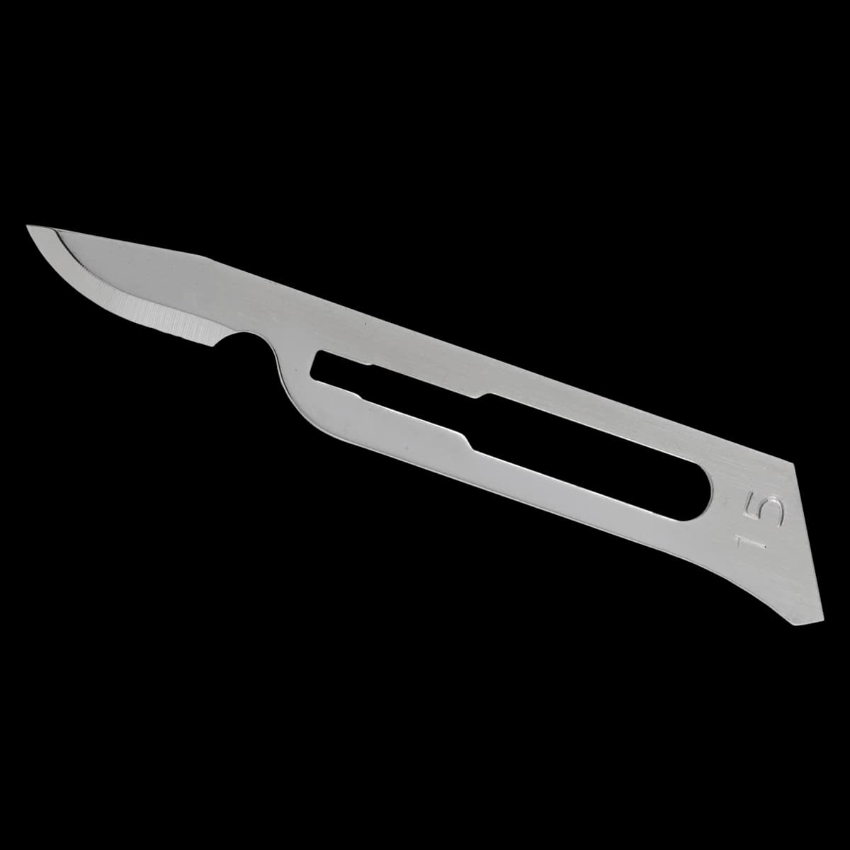 Glassvan Sterile Surgical Blades, Carbon Steel, #15C, 100/Box, 2001T-15C - Glassvan, Sterile, Surgical Blades, Carbon Steel, # 15C, 100/Pk, 2001T-15C - Image 1