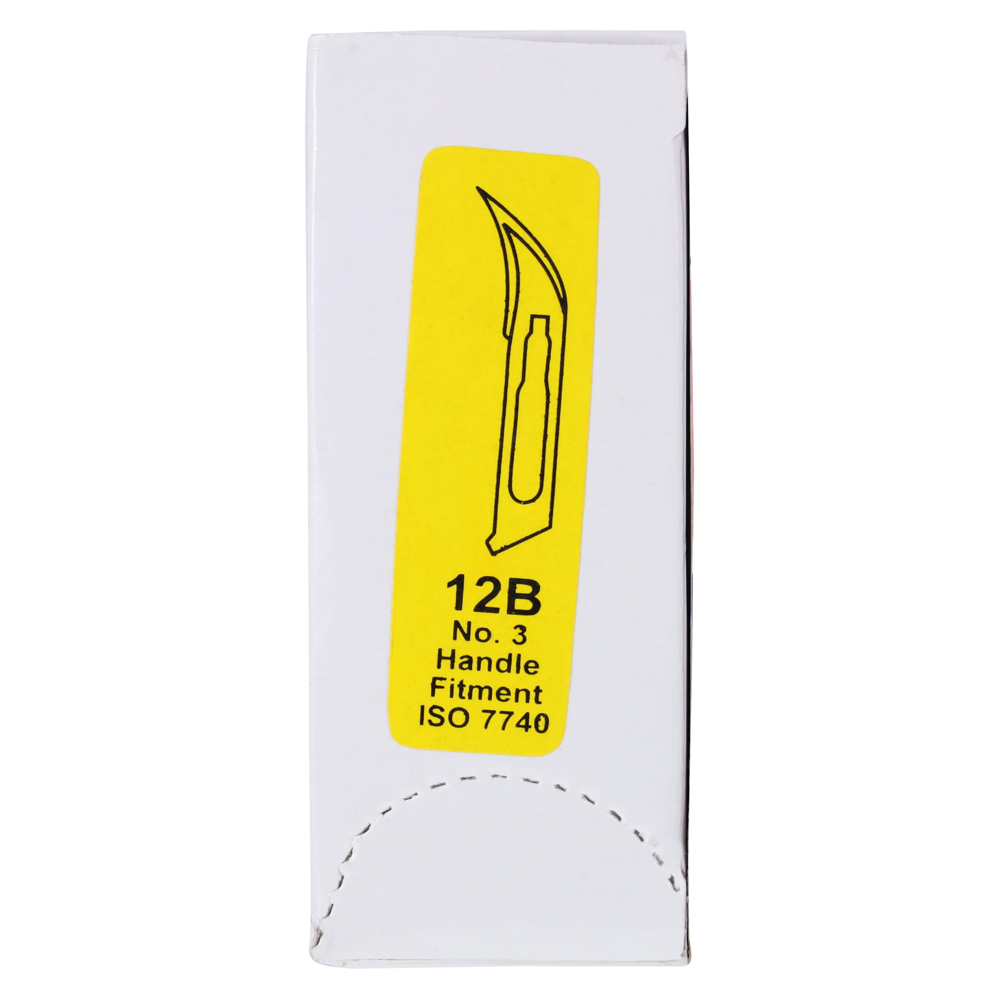 GLASSVAN #12B Sterile Stainless Steel Surgical Blades, Individually Foil-Wrapped, 100/Box, 3001T-12B thumbnail 6