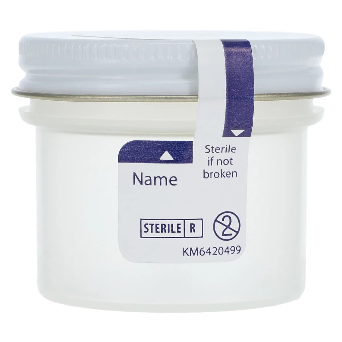 Cardinal Health Precision Specimen Container, Sterile, 1.5 oz, Graduated, Metal Lid with Plastisol Lining, 200/Case - Specimen Container Sterile - Image 1
