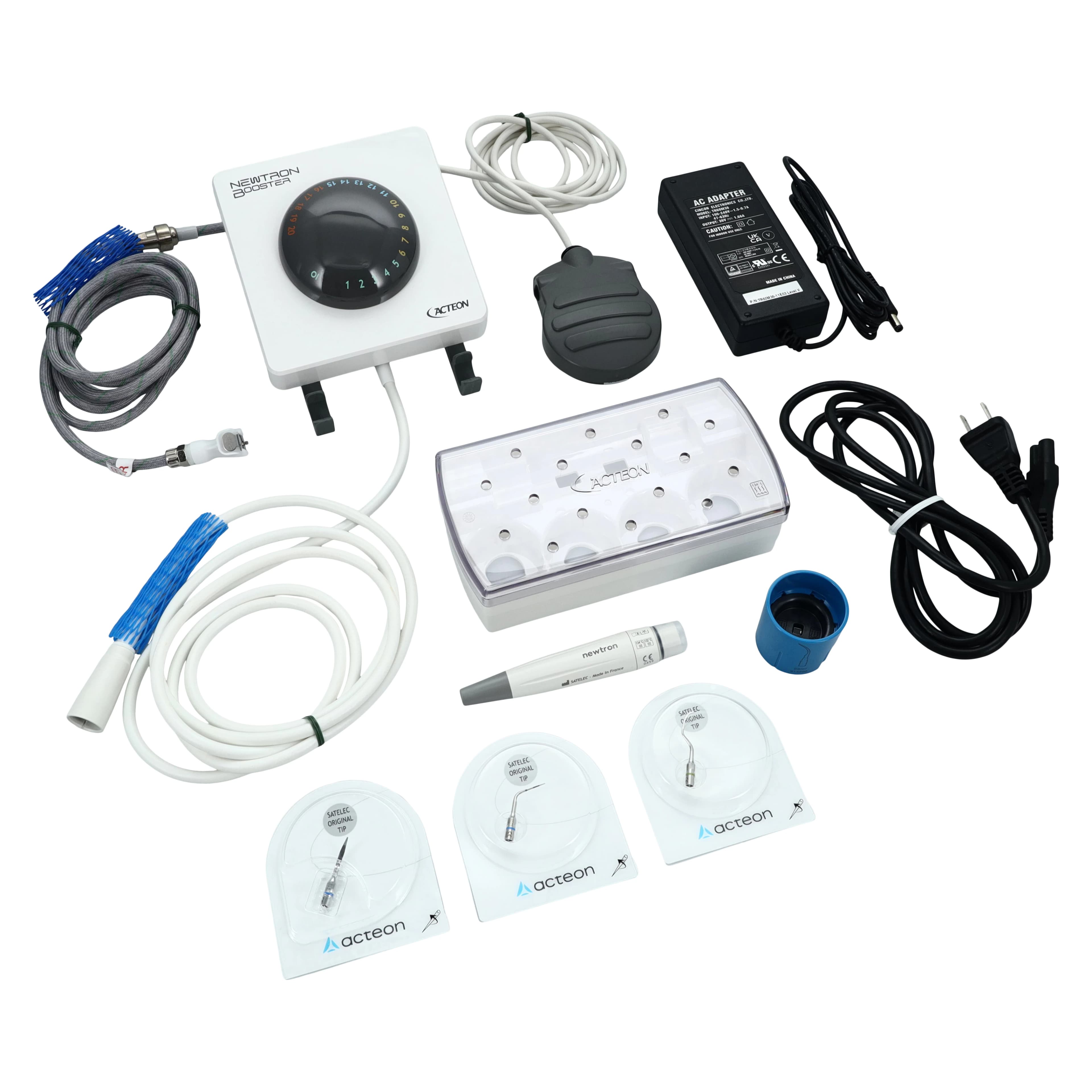 Acteon Newtron Booster Piezo Ultrasonic Scaler with Intro Kit, F60211 - Unit w/Handpiece, Tip Kit, F60211 - Image 1