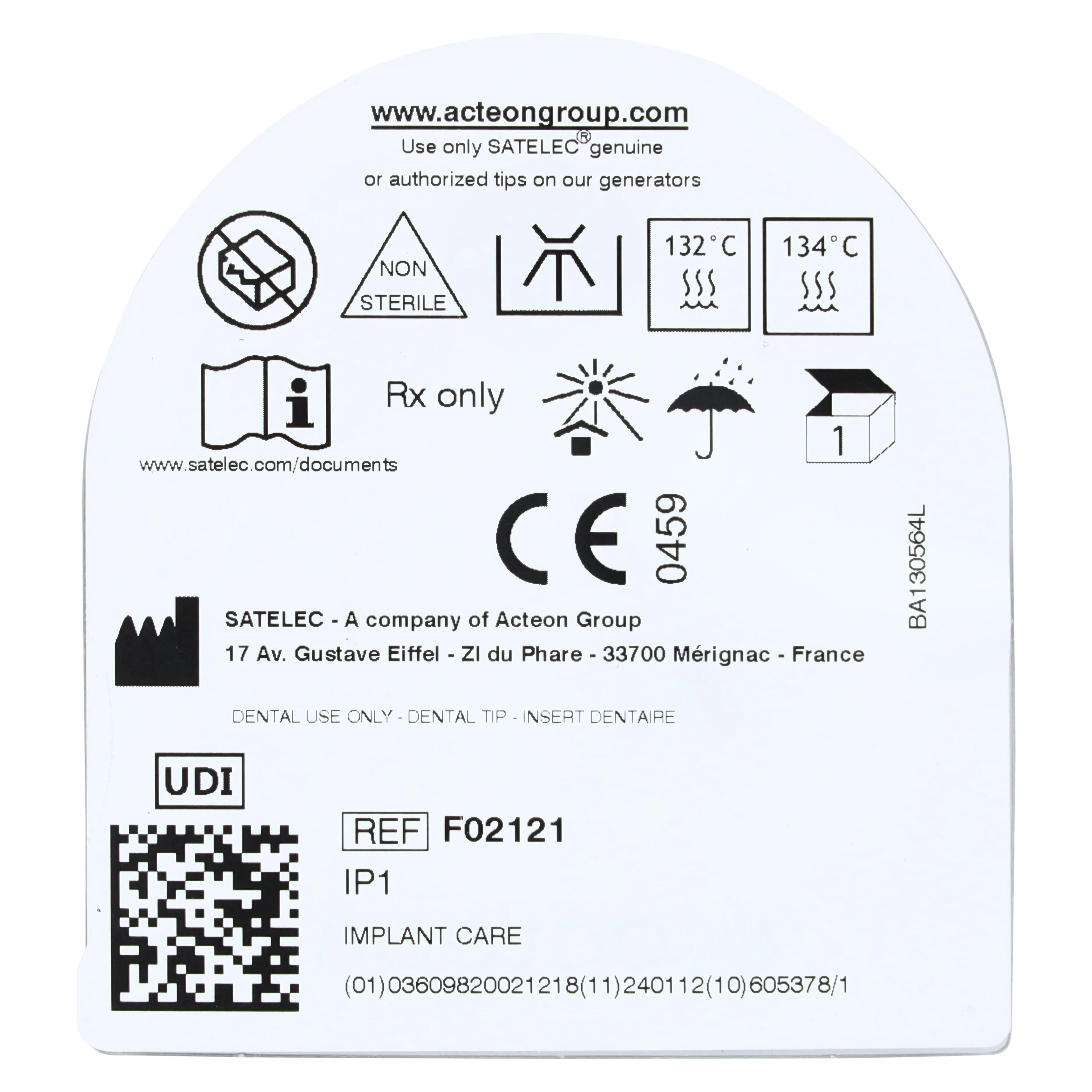 Acteon Implant Protect Cleaning Tip, Universal, IP1, Titanium, F02121 thumbnail 3
